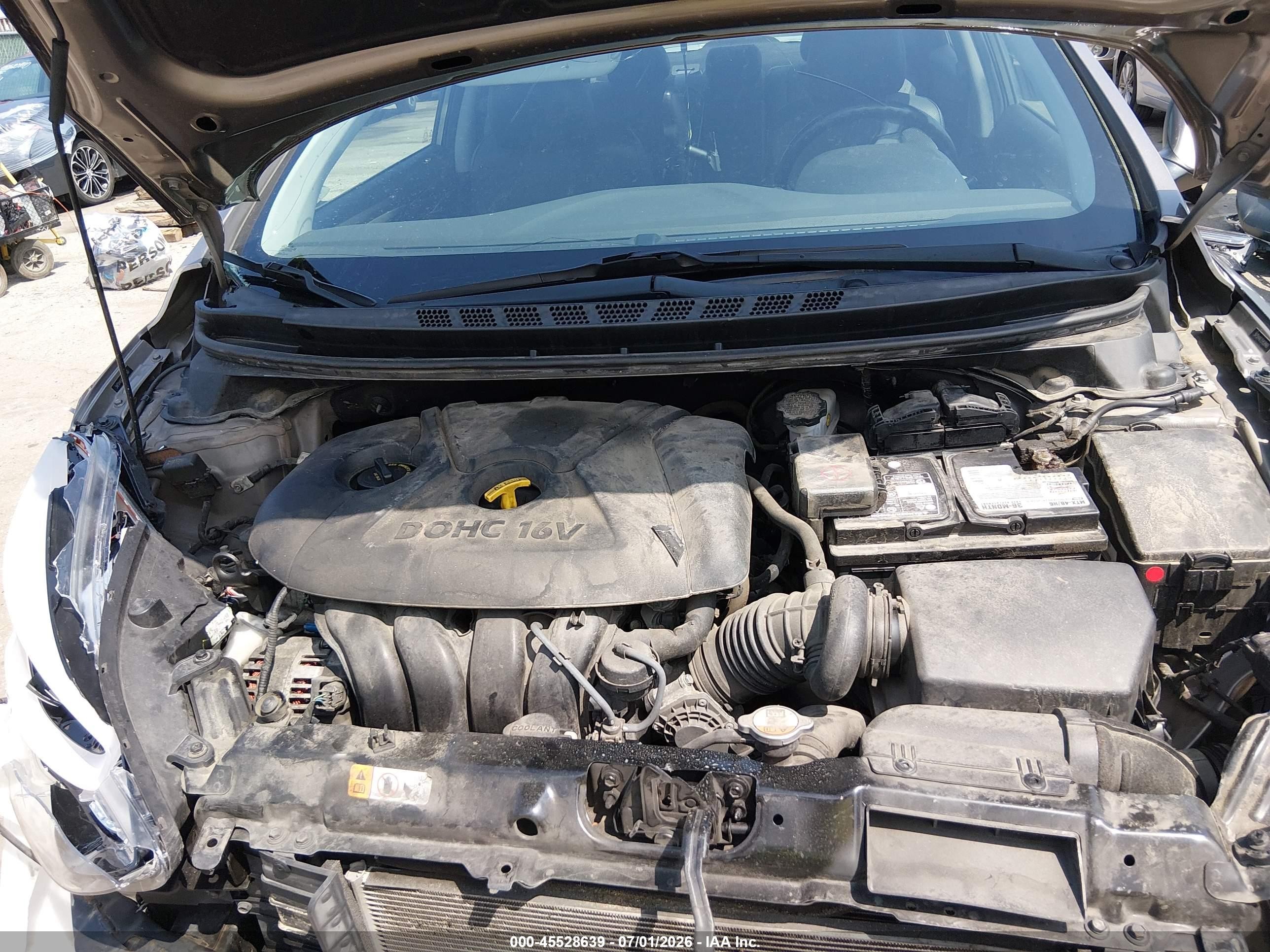 2014 Hyundai Elantra Limited Gray vin: 5NPDH4AE1EH528460