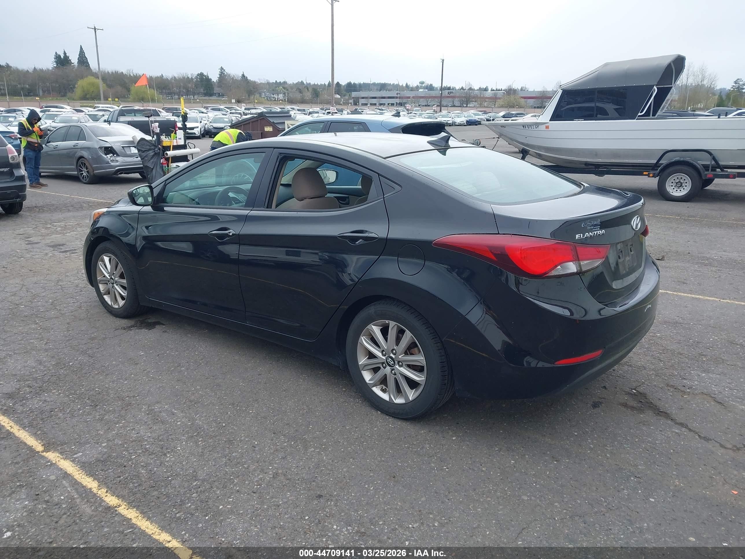 2014 Hyundai Elantra Se Черный vin: 5NPDH4AE1EH532167
