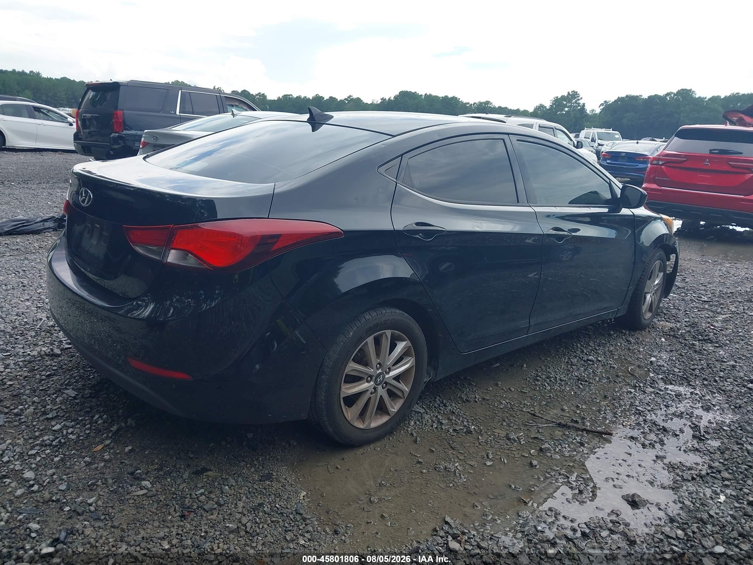 2014 Hyundai Elantra Se Black vin: 5NPDH4AE1EH532928