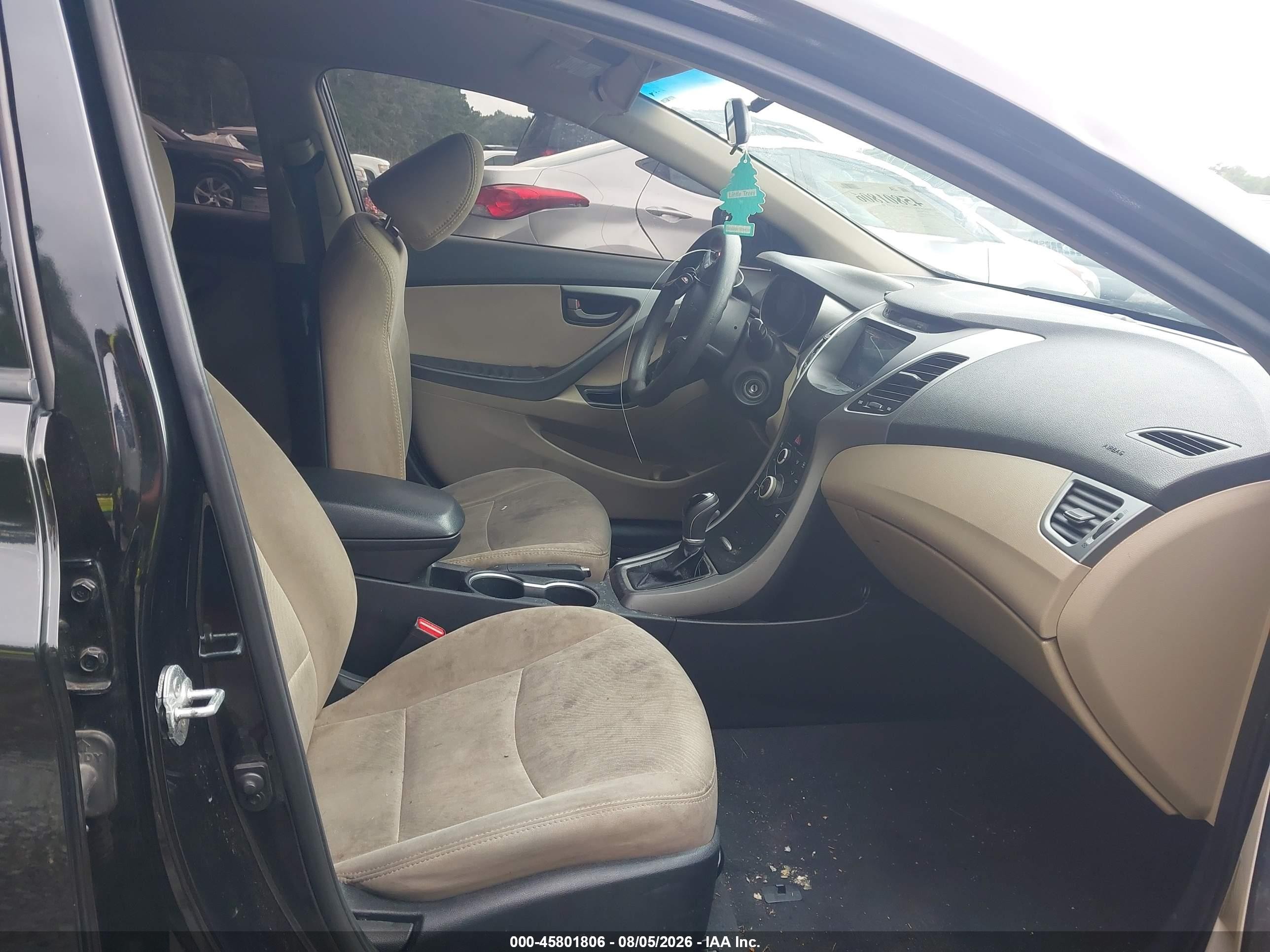 2014 Hyundai Elantra Se Black vin: 5NPDH4AE1EH532928