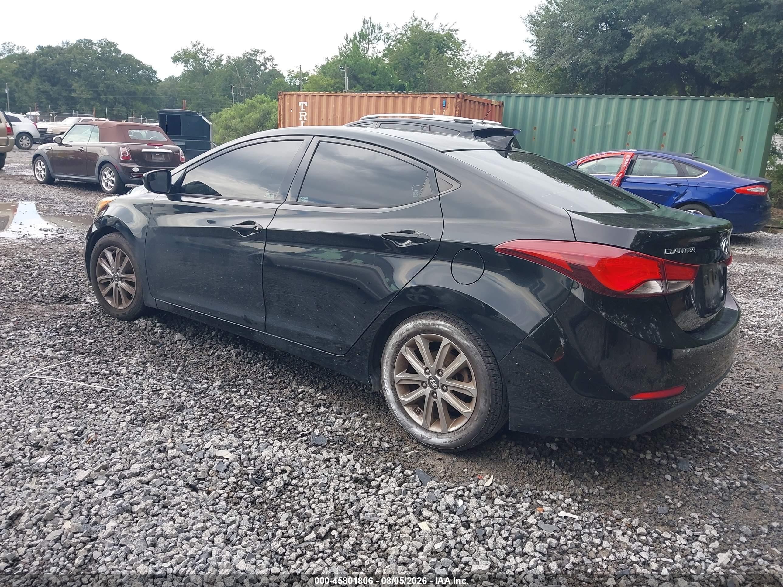 2014 Hyundai Elantra Se Black vin: 5NPDH4AE1EH532928