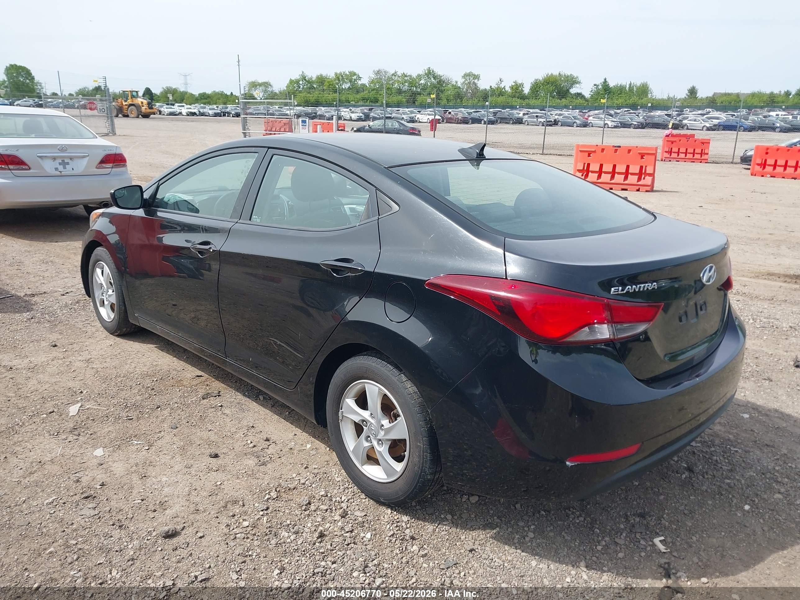 2014 Hyundai Elantra Se Black vin: 5NPDH4AE1EH534470