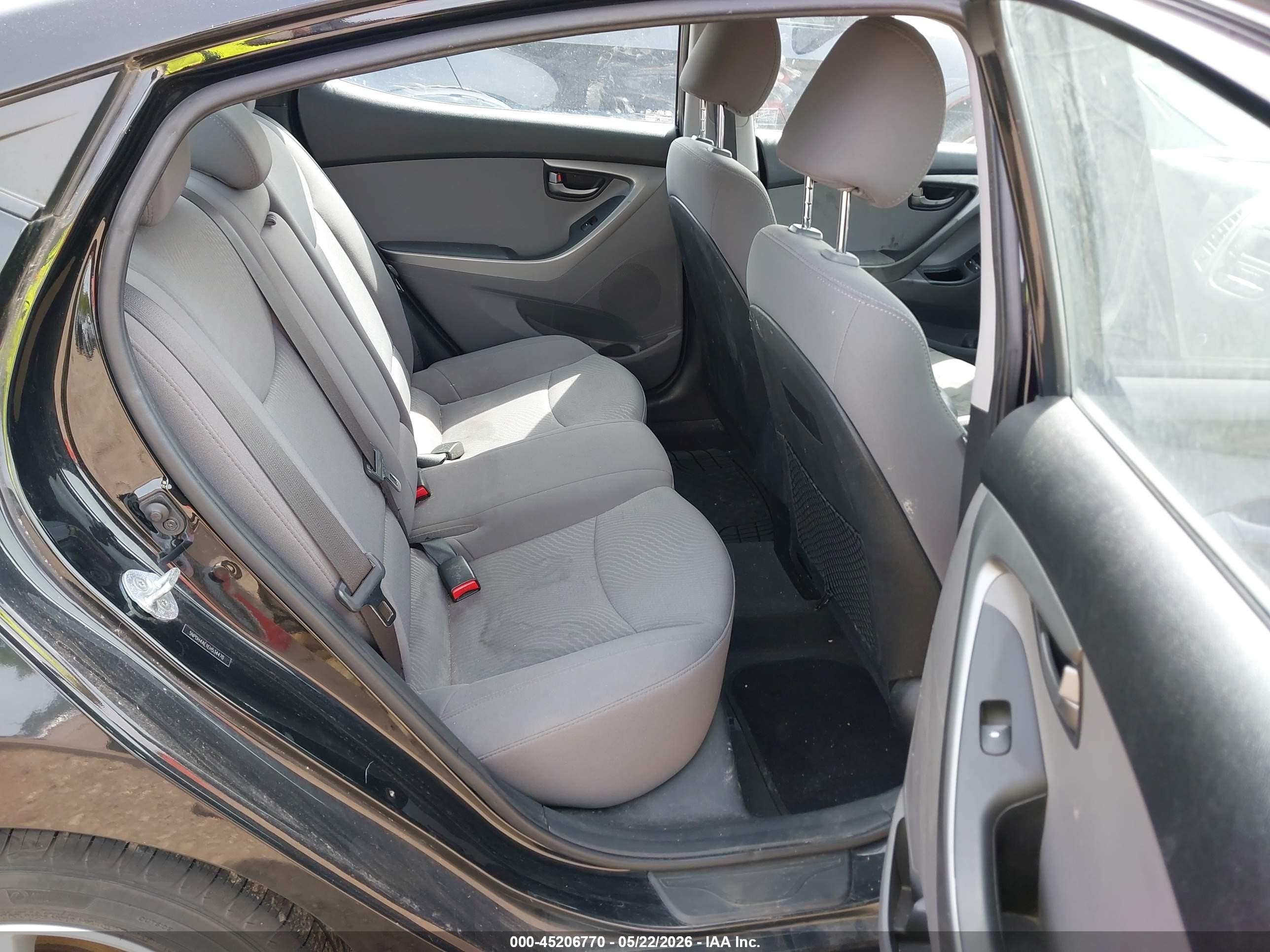 2014 Hyundai Elantra Se Black vin: 5NPDH4AE1EH534470