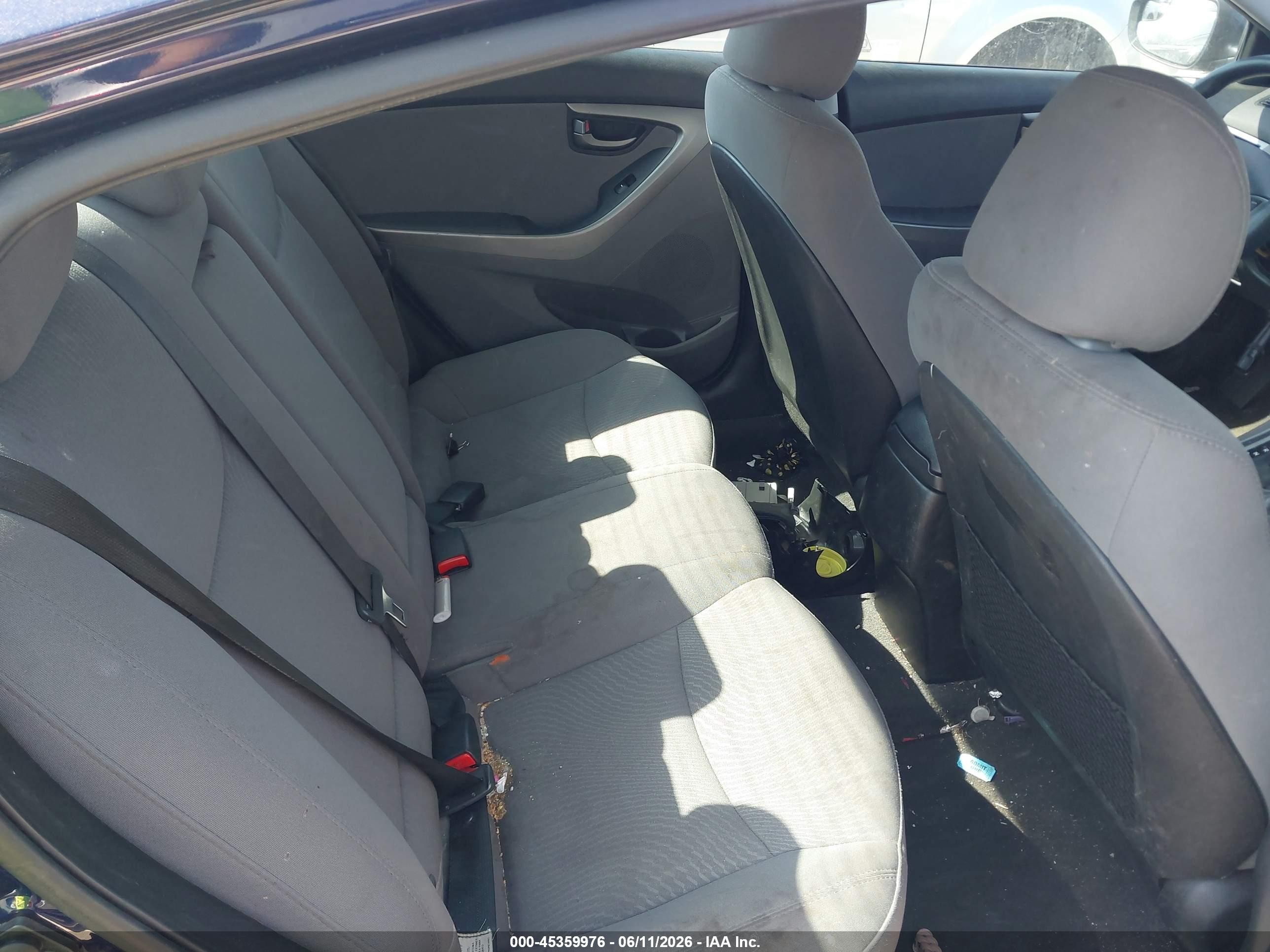 2014 Hyundai Elantra Se Blue vin: 5NPDH4AE1EH535859