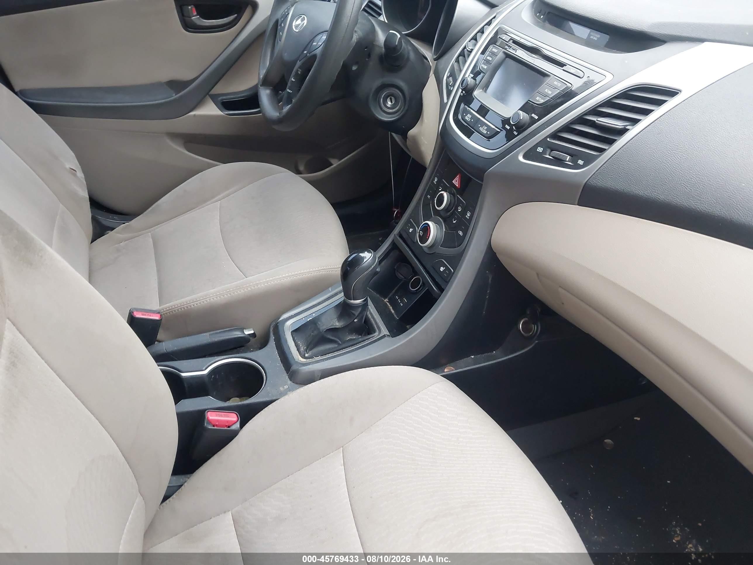2014 Hyundai Elantra Se Burgundy vin: 5NPDH4AE1EH537160