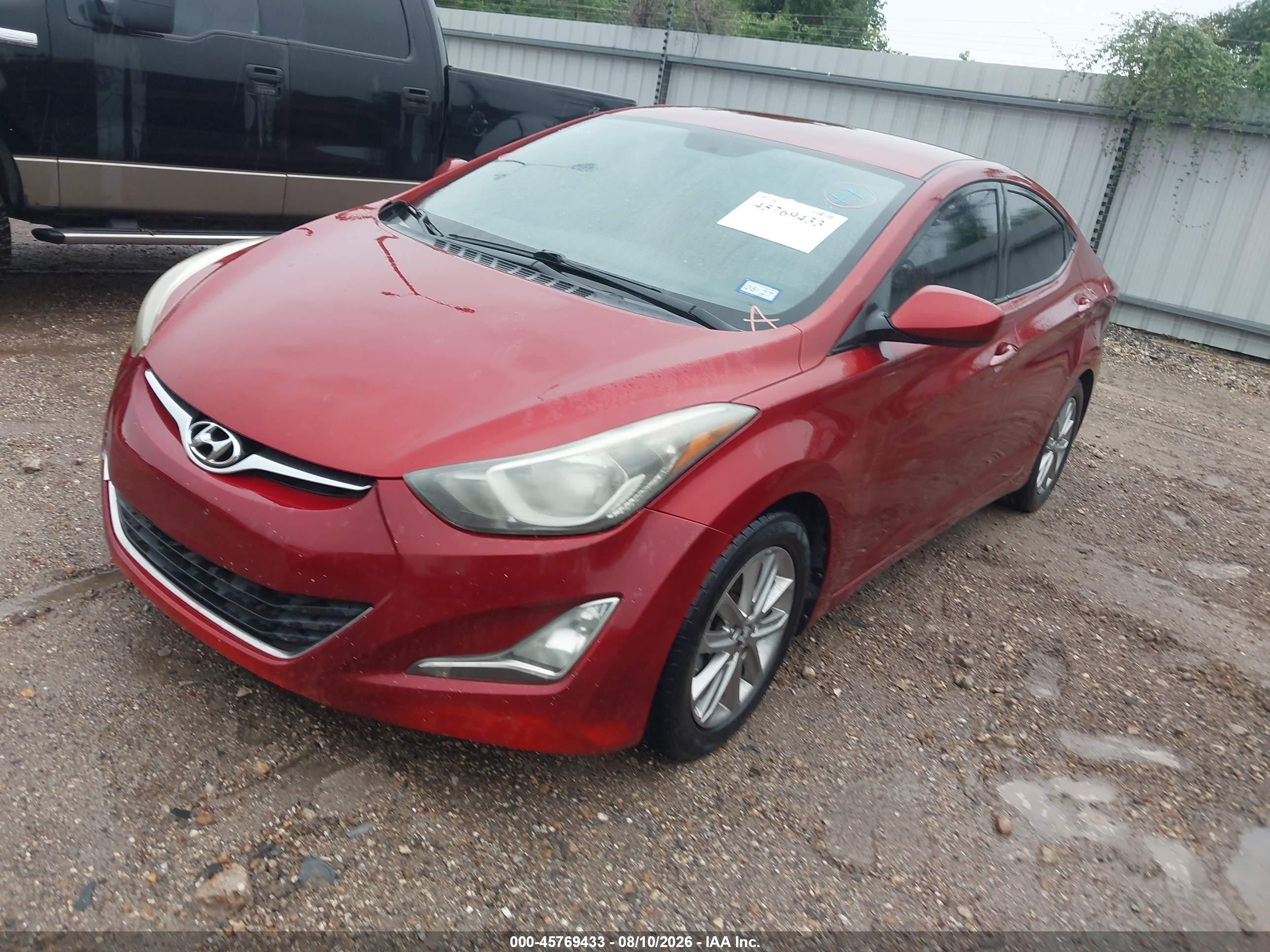 2014 Hyundai Elantra Se Burgundy vin: 5NPDH4AE1EH537160
