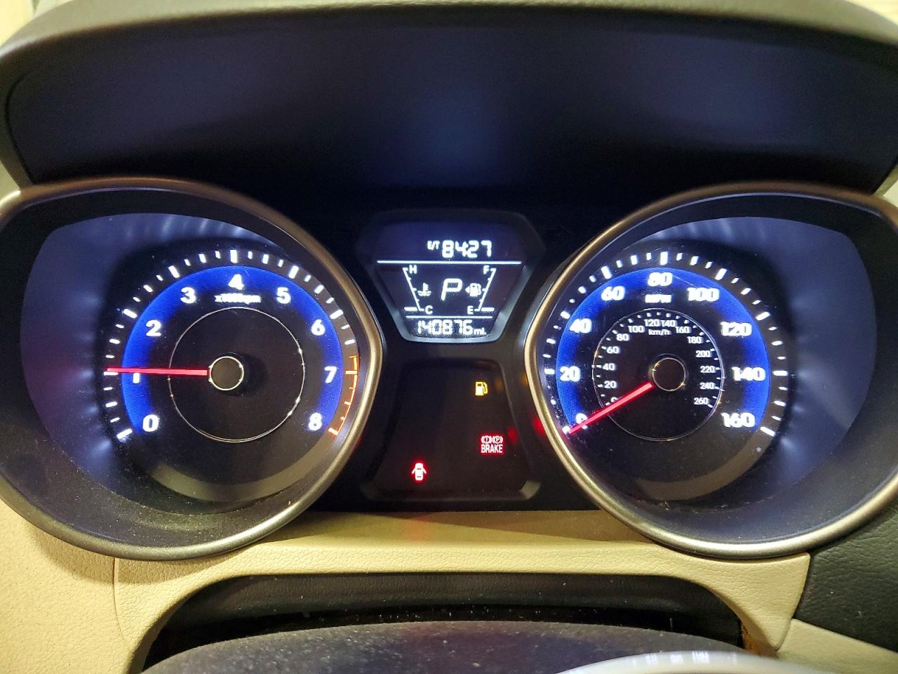 2014 Hyundai Elantra Se Коричневый vin: 5NPDH4AE1EH537532