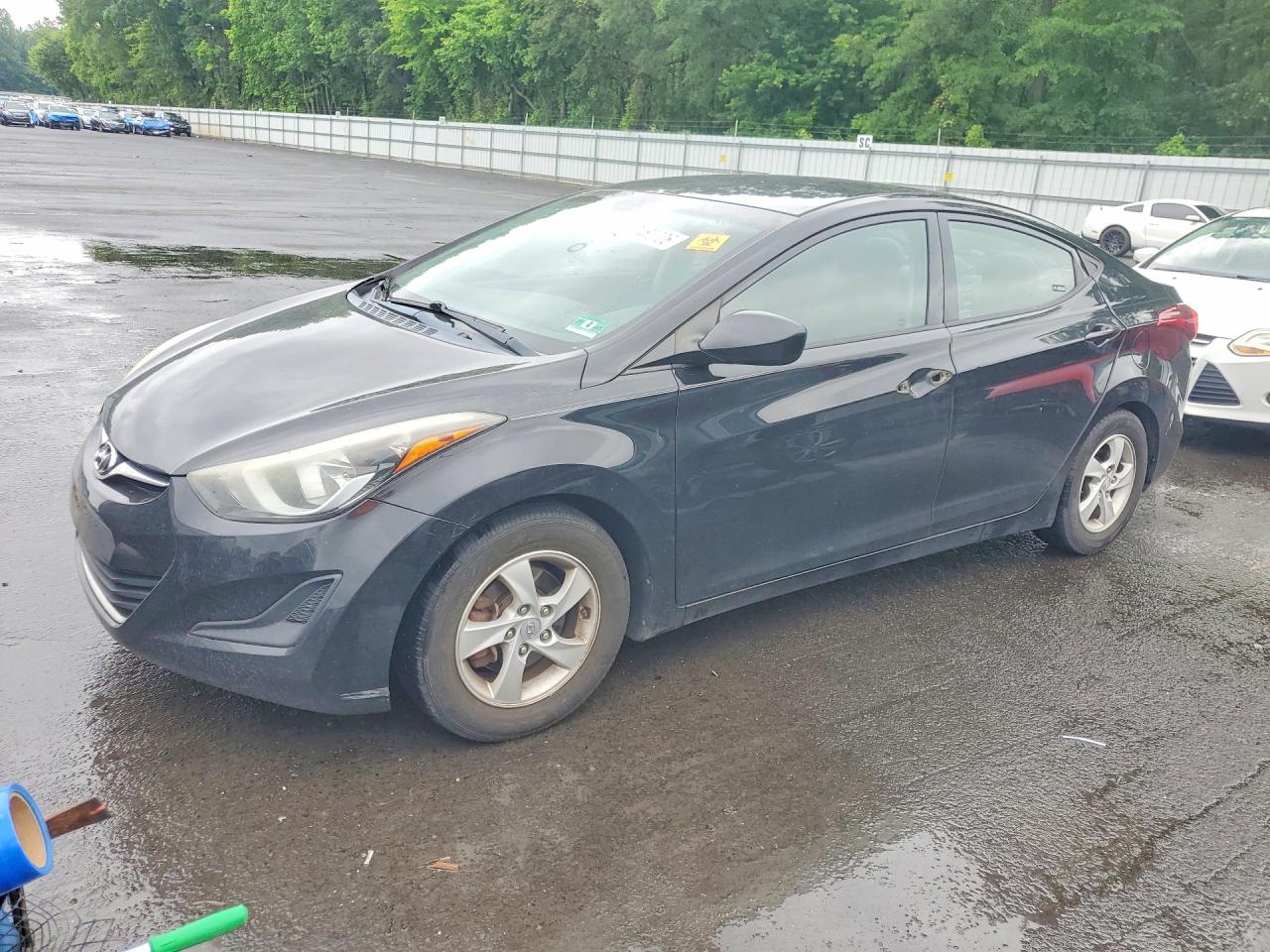 2014 Hyundai Elantra Se Black vin: 5NPDH4AE1EH537630