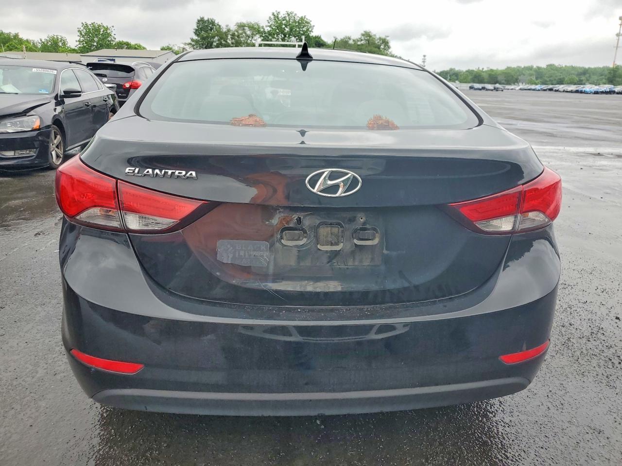 2014 Hyundai Elantra Se Black vin: 5NPDH4AE1EH537630