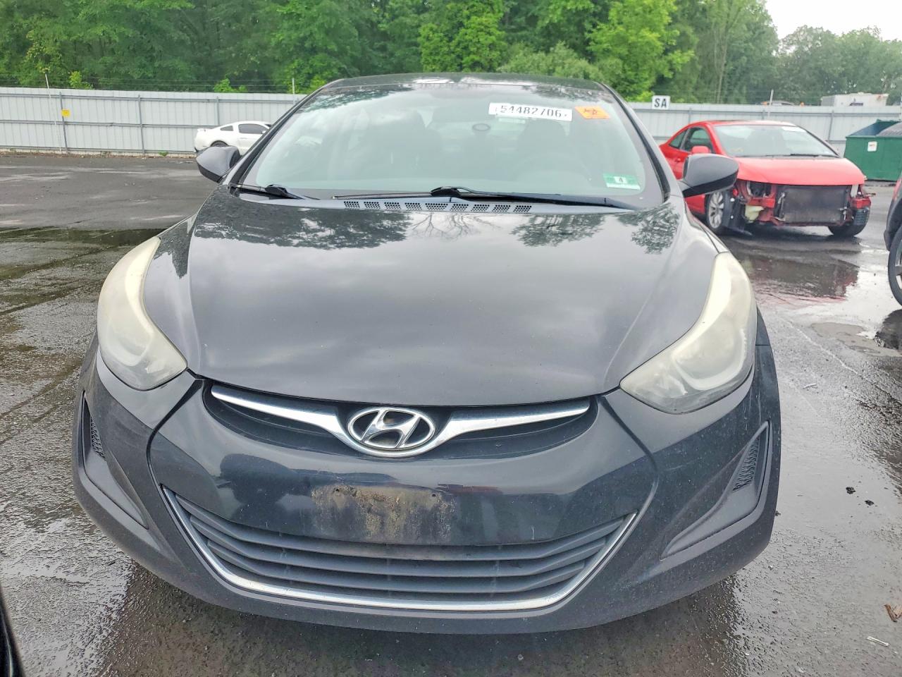 2014 Hyundai Elantra Se Black vin: 5NPDH4AE1EH537630