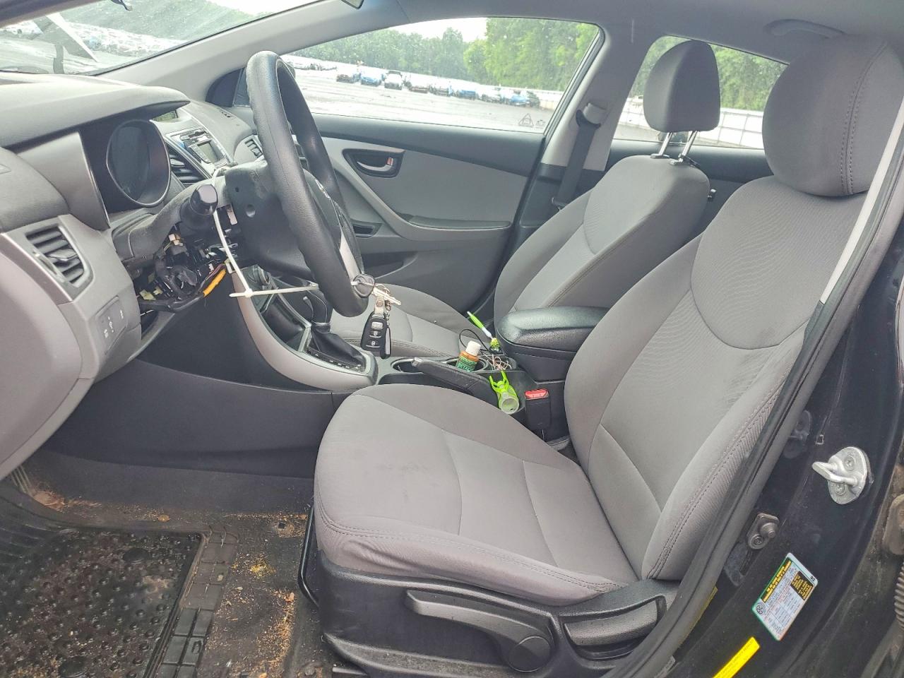 2014 Hyundai Elantra Se Black vin: 5NPDH4AE1EH537630