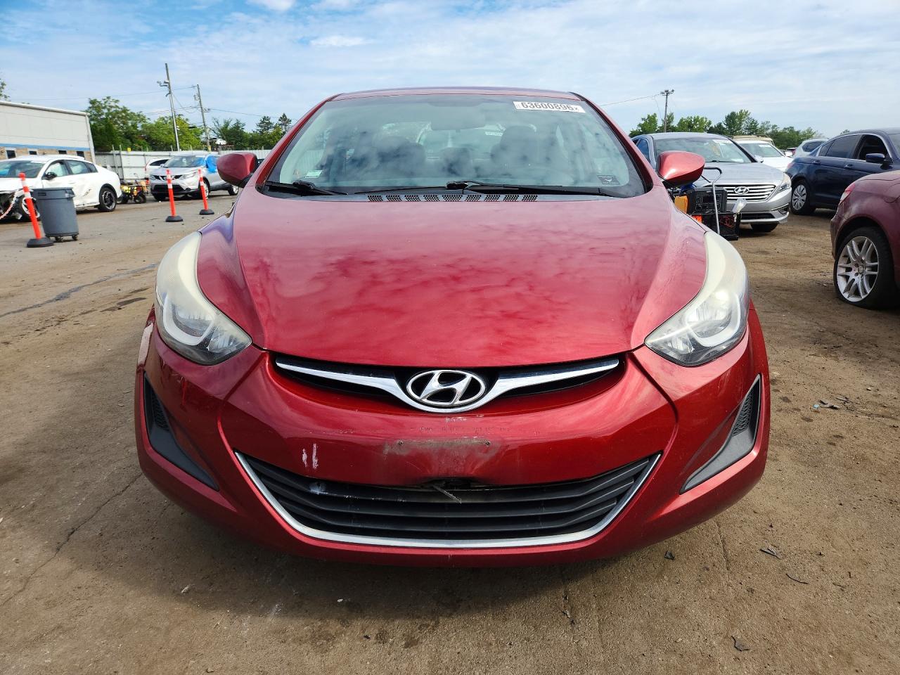 2014 Hyundai Elantra Se Красный vin: 5NPDH4AE1EH541354