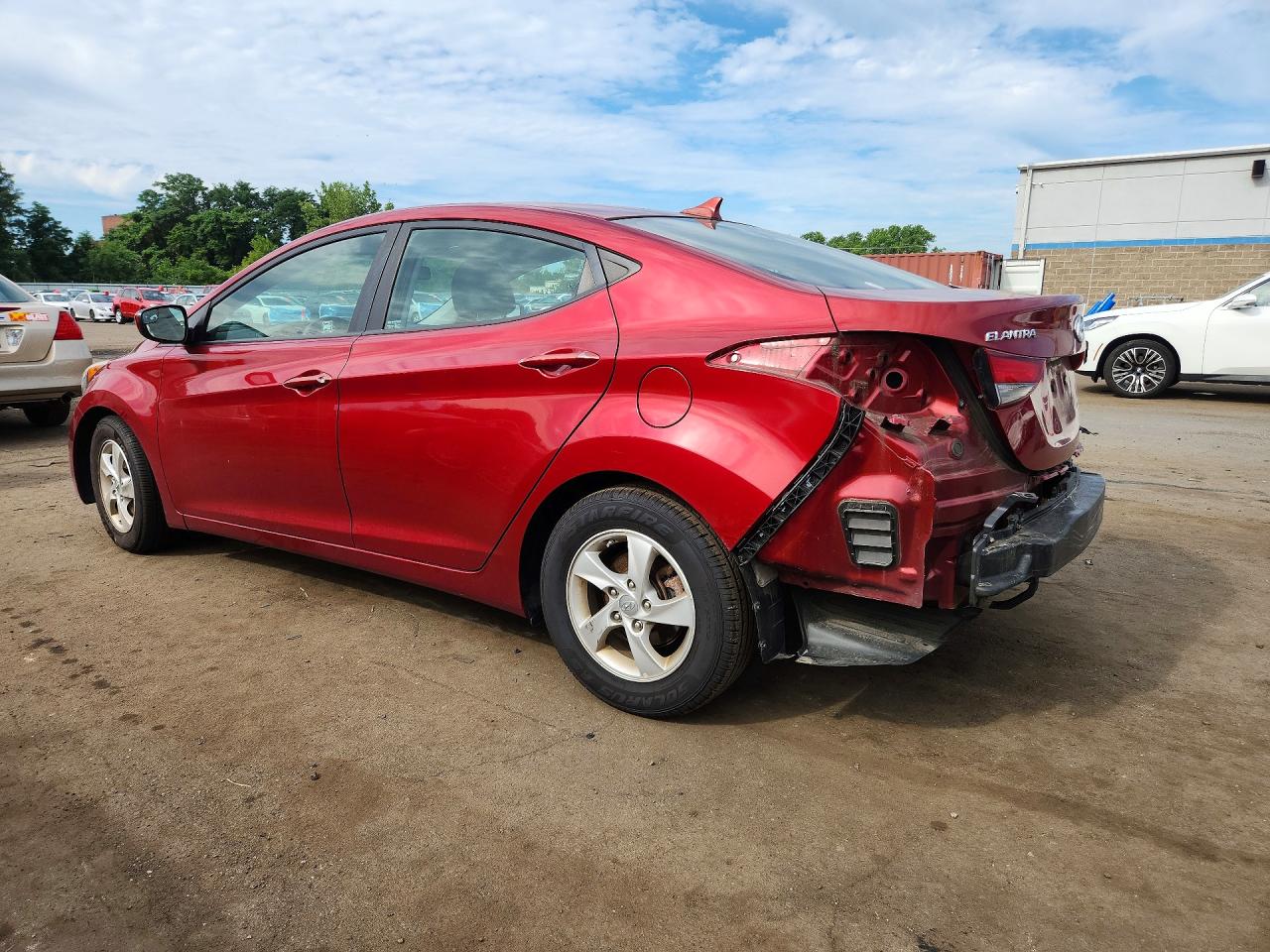 2014 Hyundai Elantra Se Красный vin: 5NPDH4AE1EH541354
