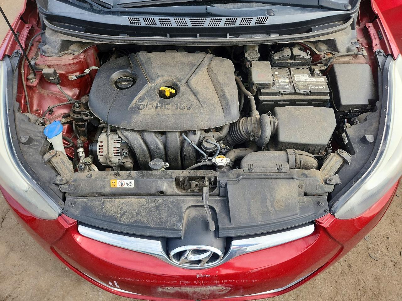2014 Hyundai Elantra Se Красный vin: 5NPDH4AE1EH541354
