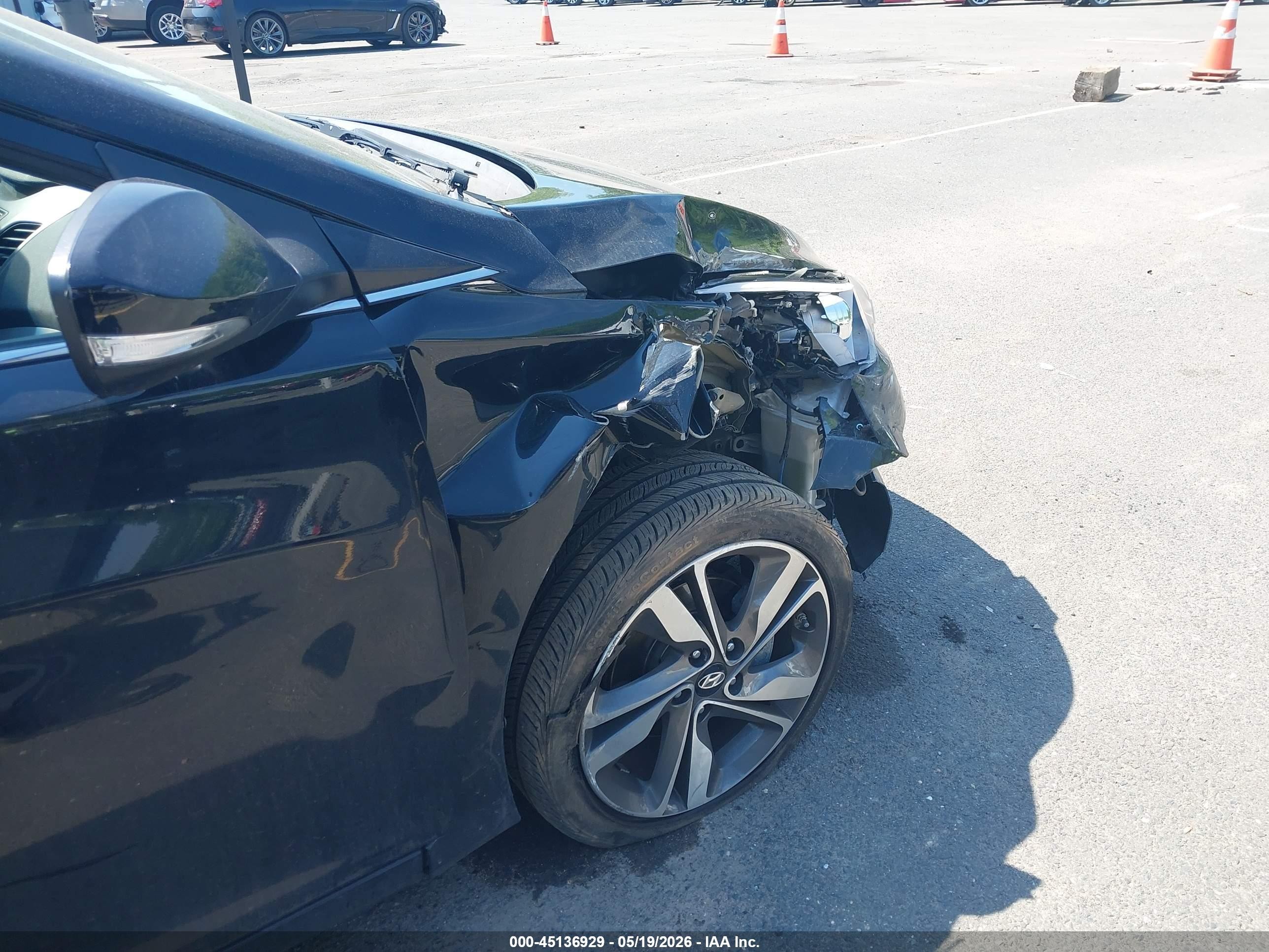 2014 Hyundai Elantra Limited Black vin: 5NPDH4AE1EH543959