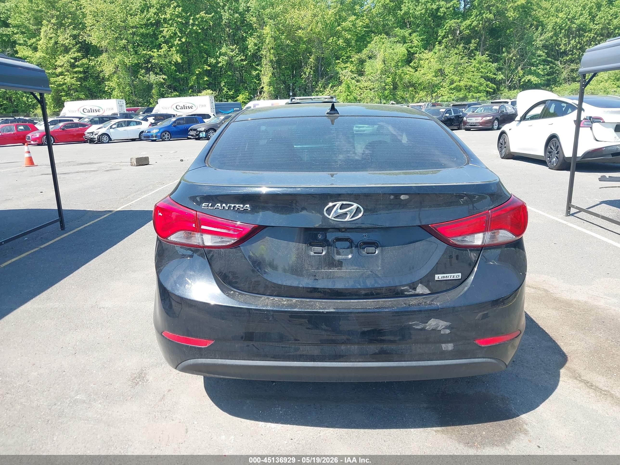 2014 Hyundai Elantra Limited Black vin: 5NPDH4AE1EH543959