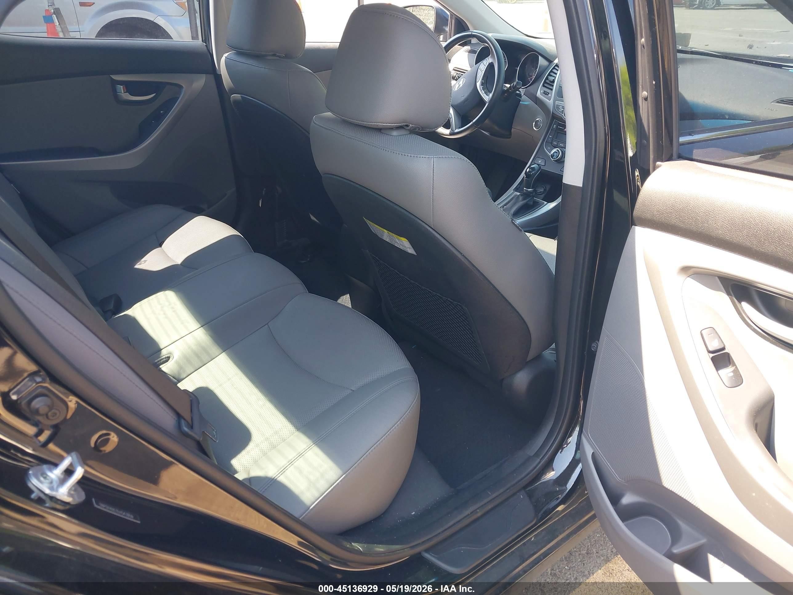 2014 Hyundai Elantra Limited Black vin: 5NPDH4AE1EH543959