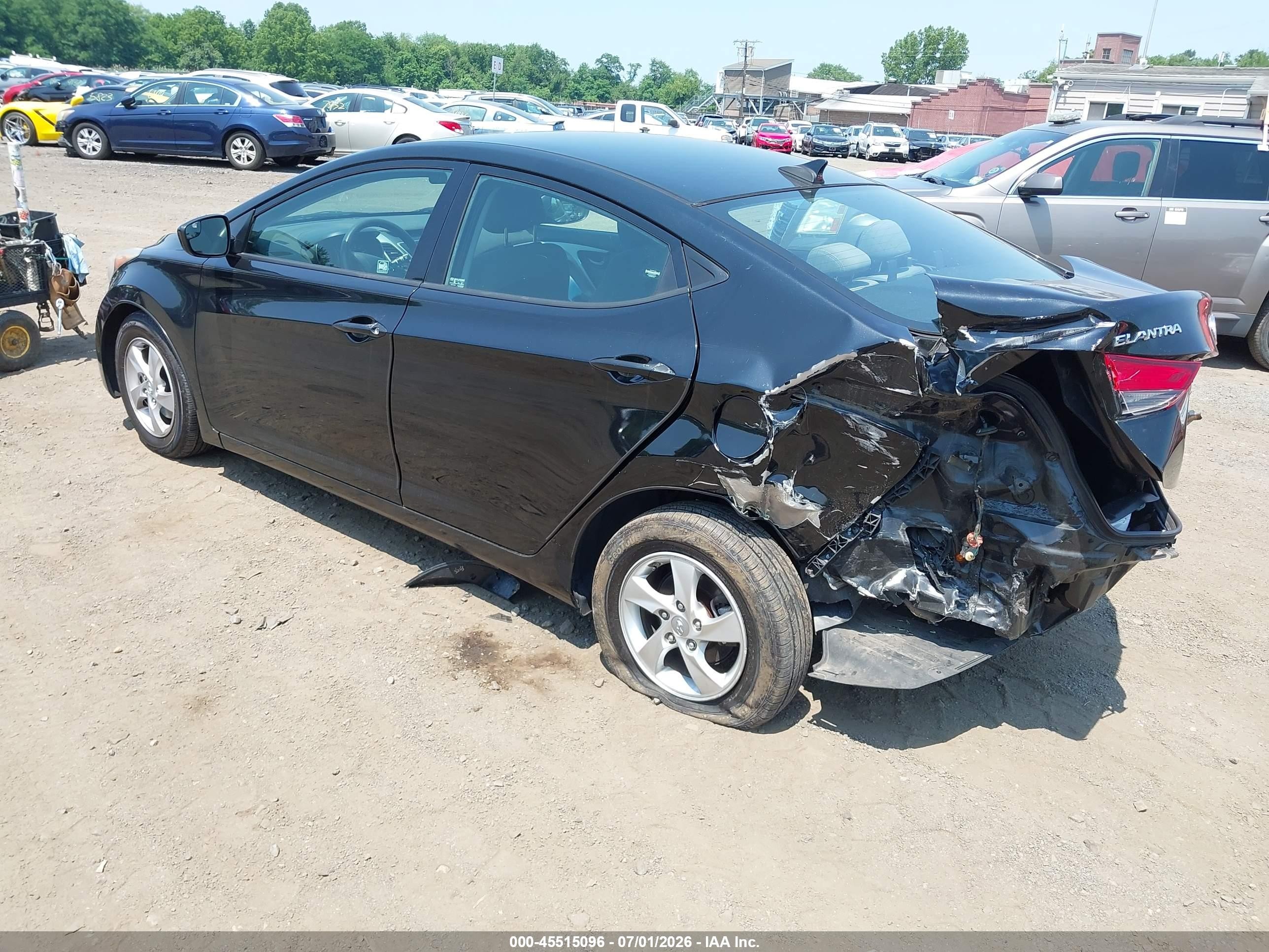2014 Hyundai Elantra Se Black vin: 5NPDH4AE1EH545436