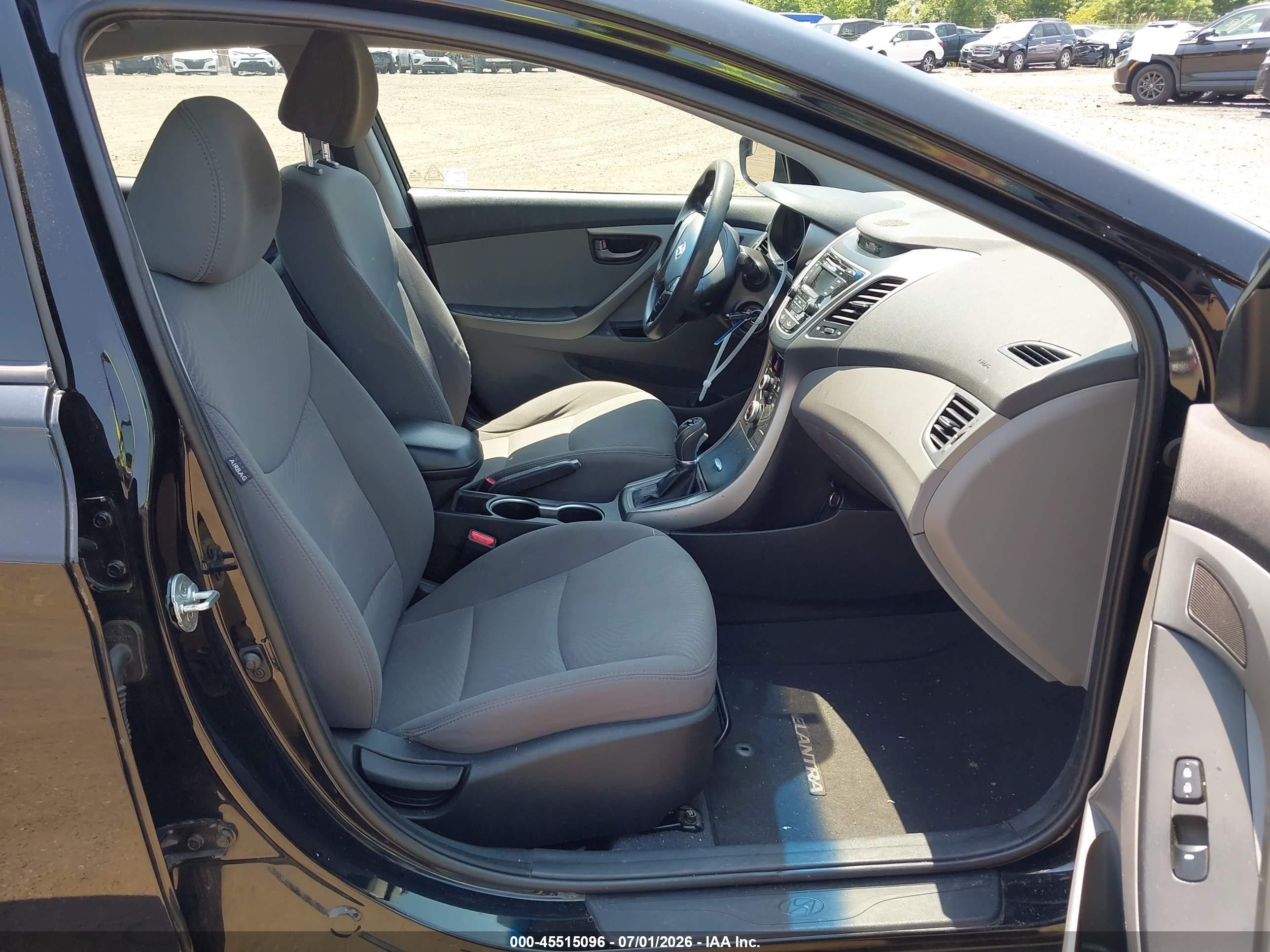 2014 Hyundai Elantra Se Black vin: 5NPDH4AE1EH545436
