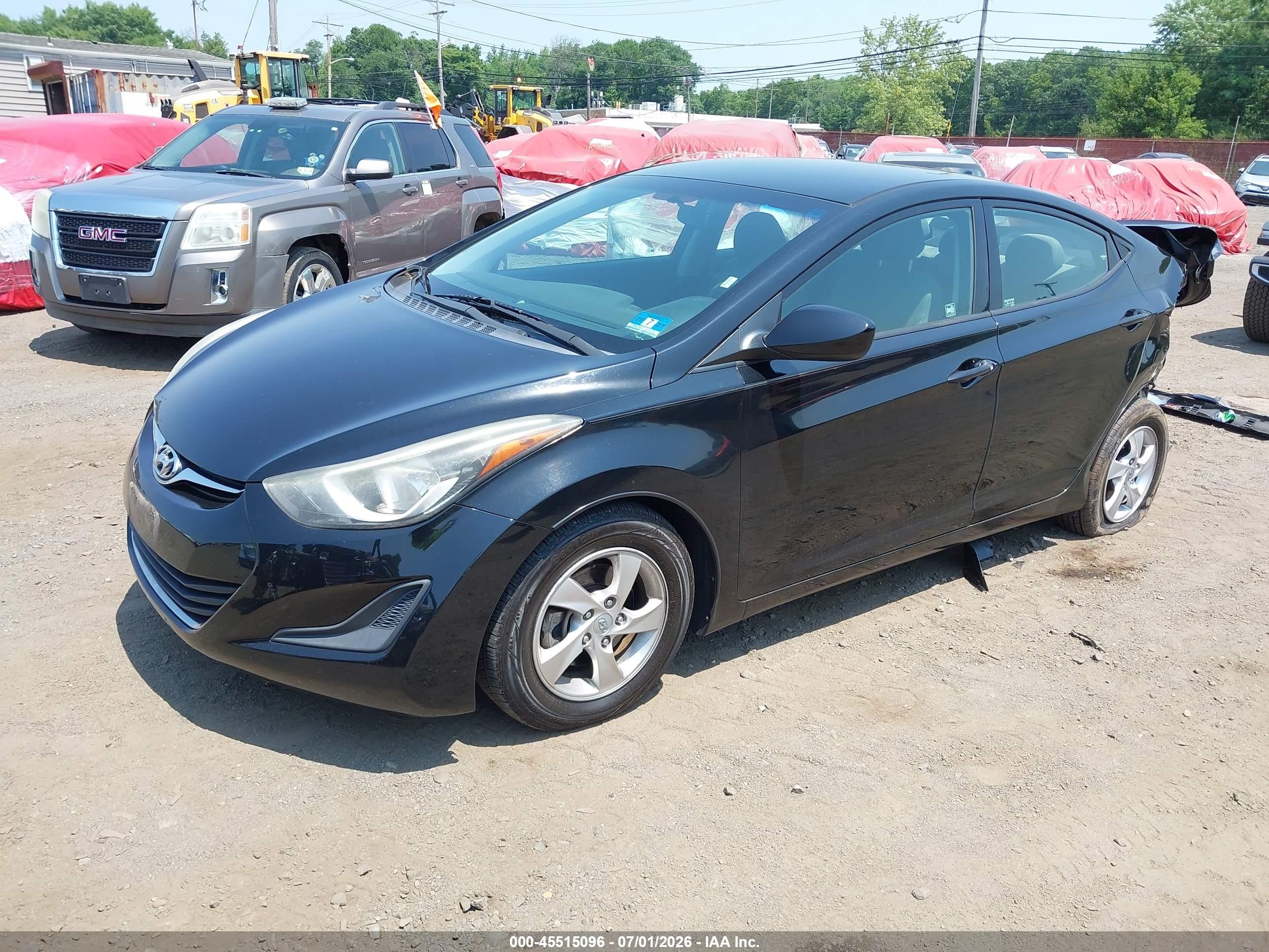 2014 Hyundai Elantra Se Black vin: 5NPDH4AE1EH545436