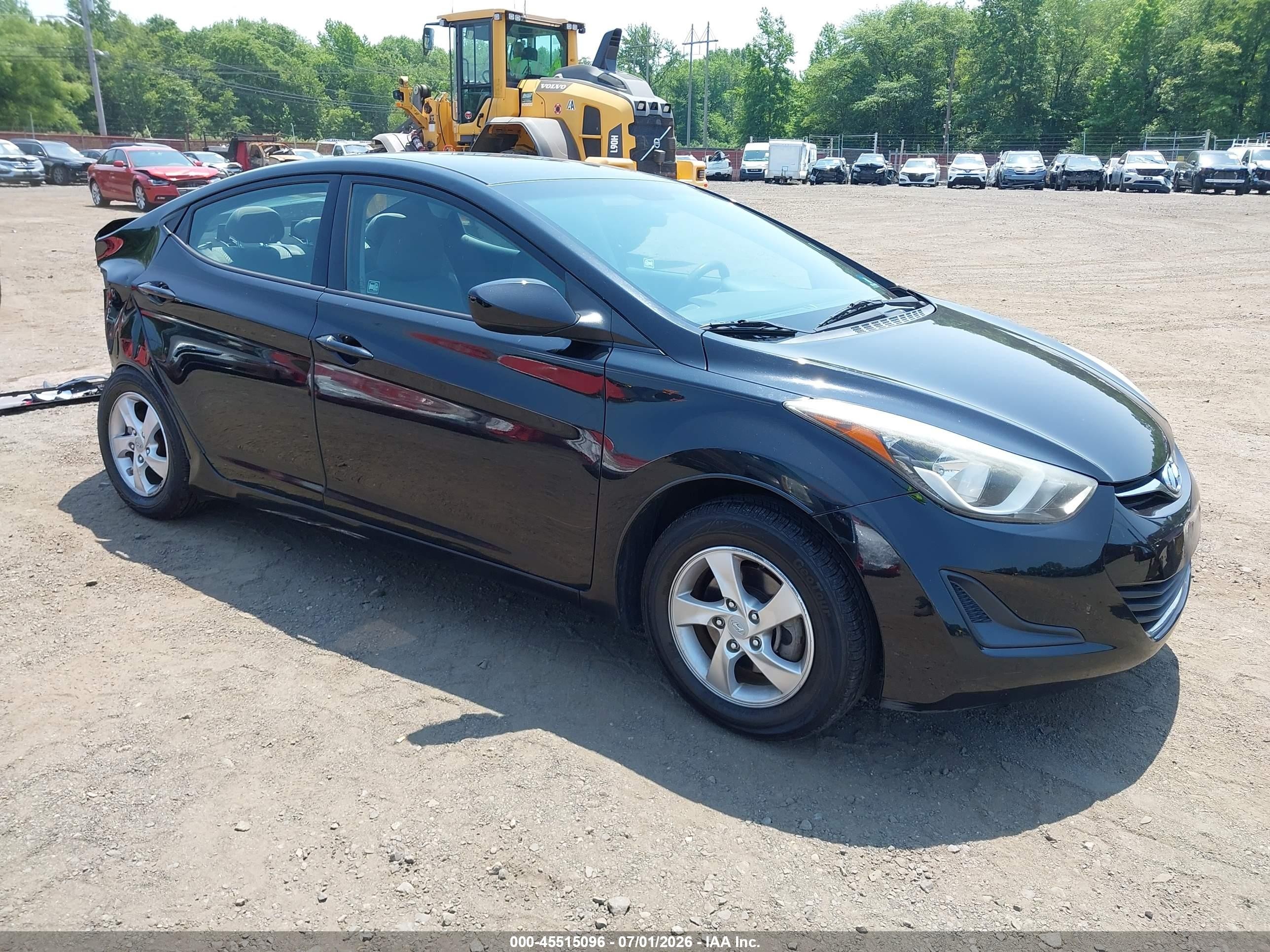 2014 Hyundai Elantra Se Black vin: 5NPDH4AE1EH545436