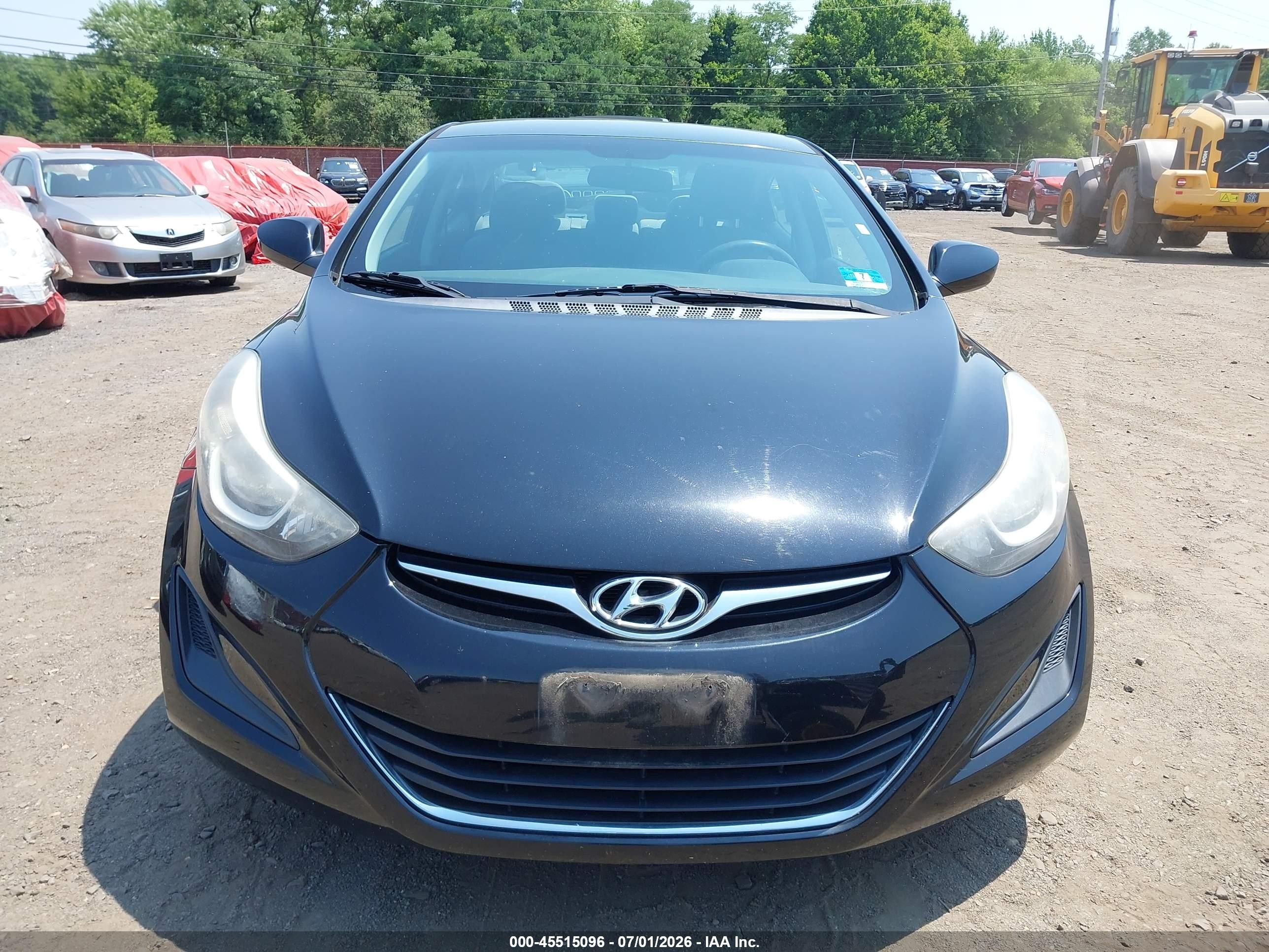 2014 Hyundai Elantra Se Black vin: 5NPDH4AE1EH545436