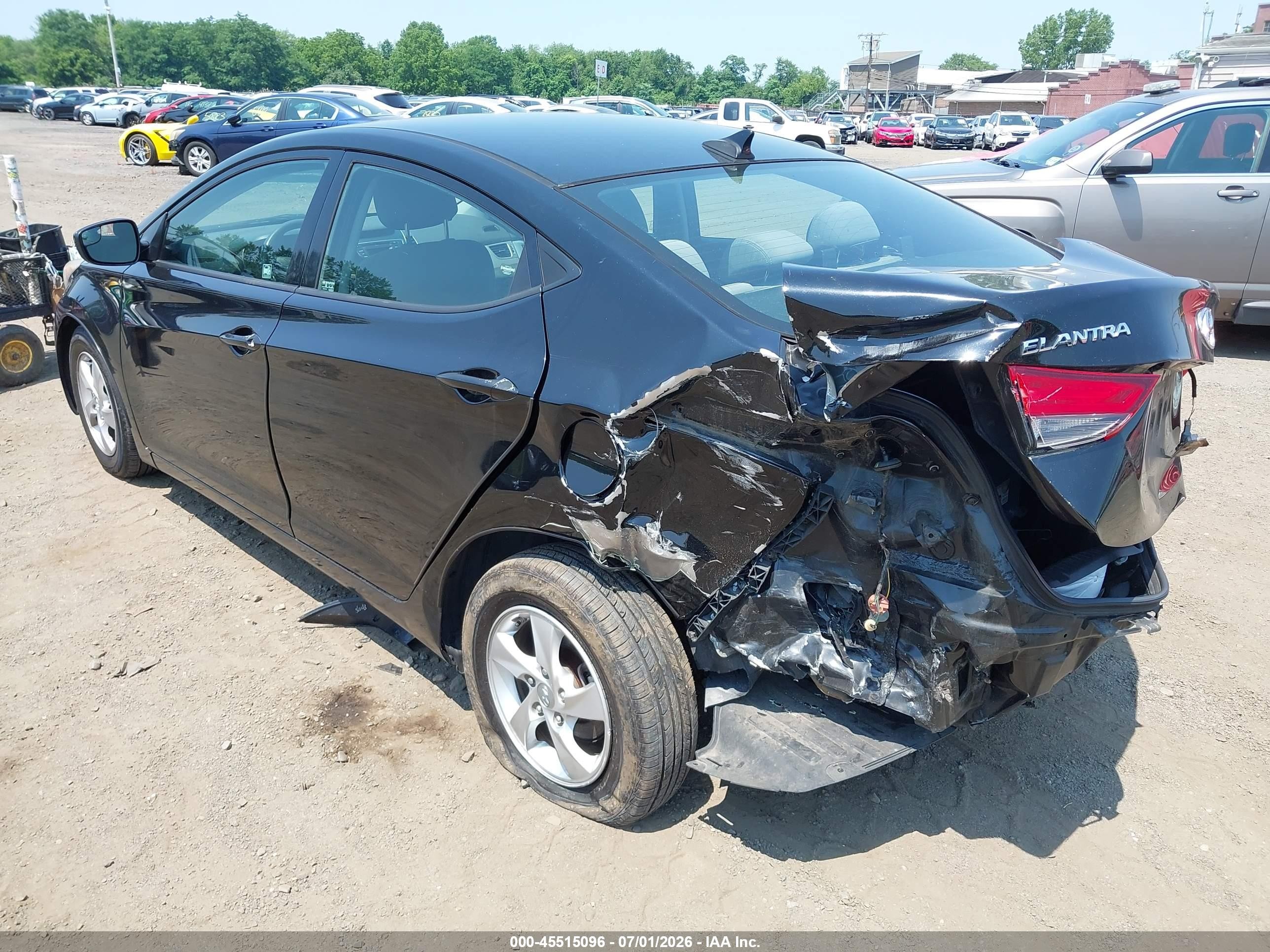 2014 Hyundai Elantra Se Black vin: 5NPDH4AE1EH545436