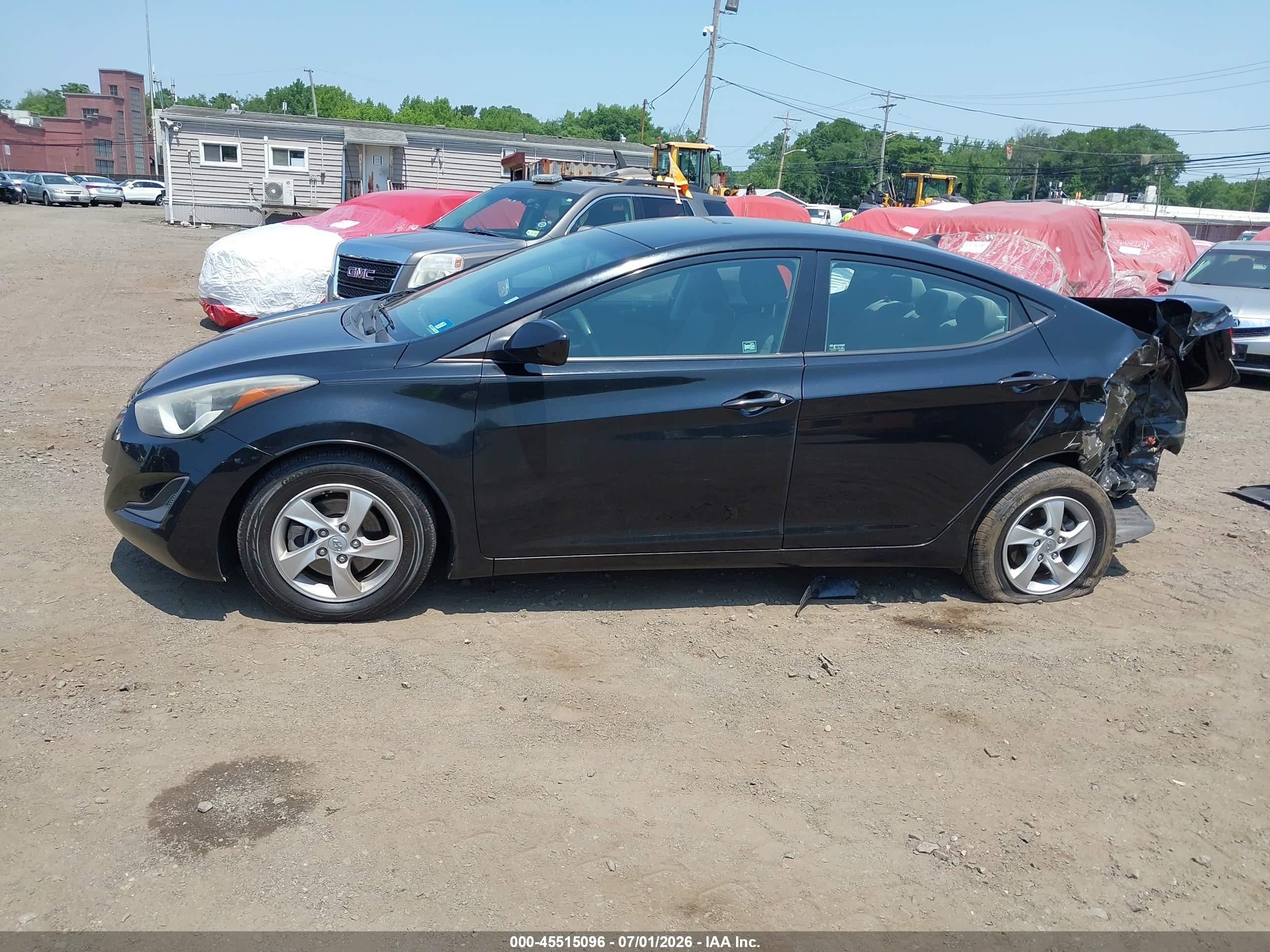 2014 Hyundai Elantra Se Black vin: 5NPDH4AE1EH545436