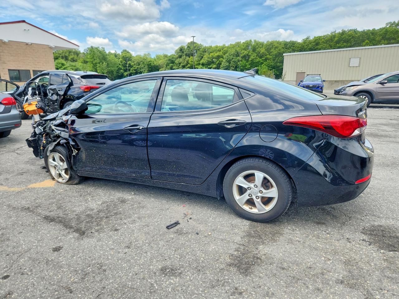 2014 Hyundai Elantra Se Black vin: 5NPDH4AE1EH546067