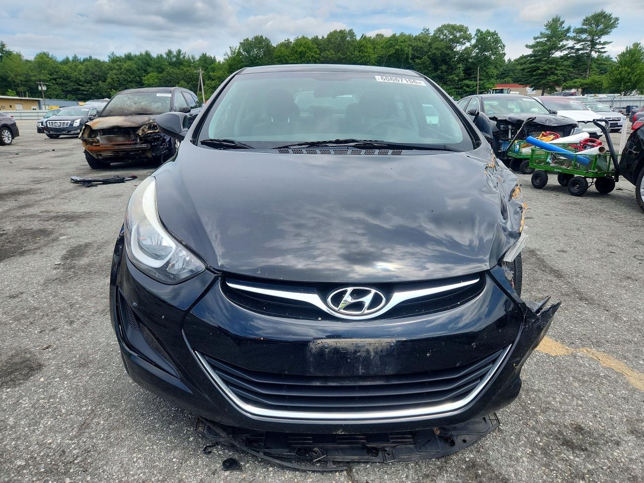 2014 Hyundai Elantra Se Black vin: 5NPDH4AE1EH546067