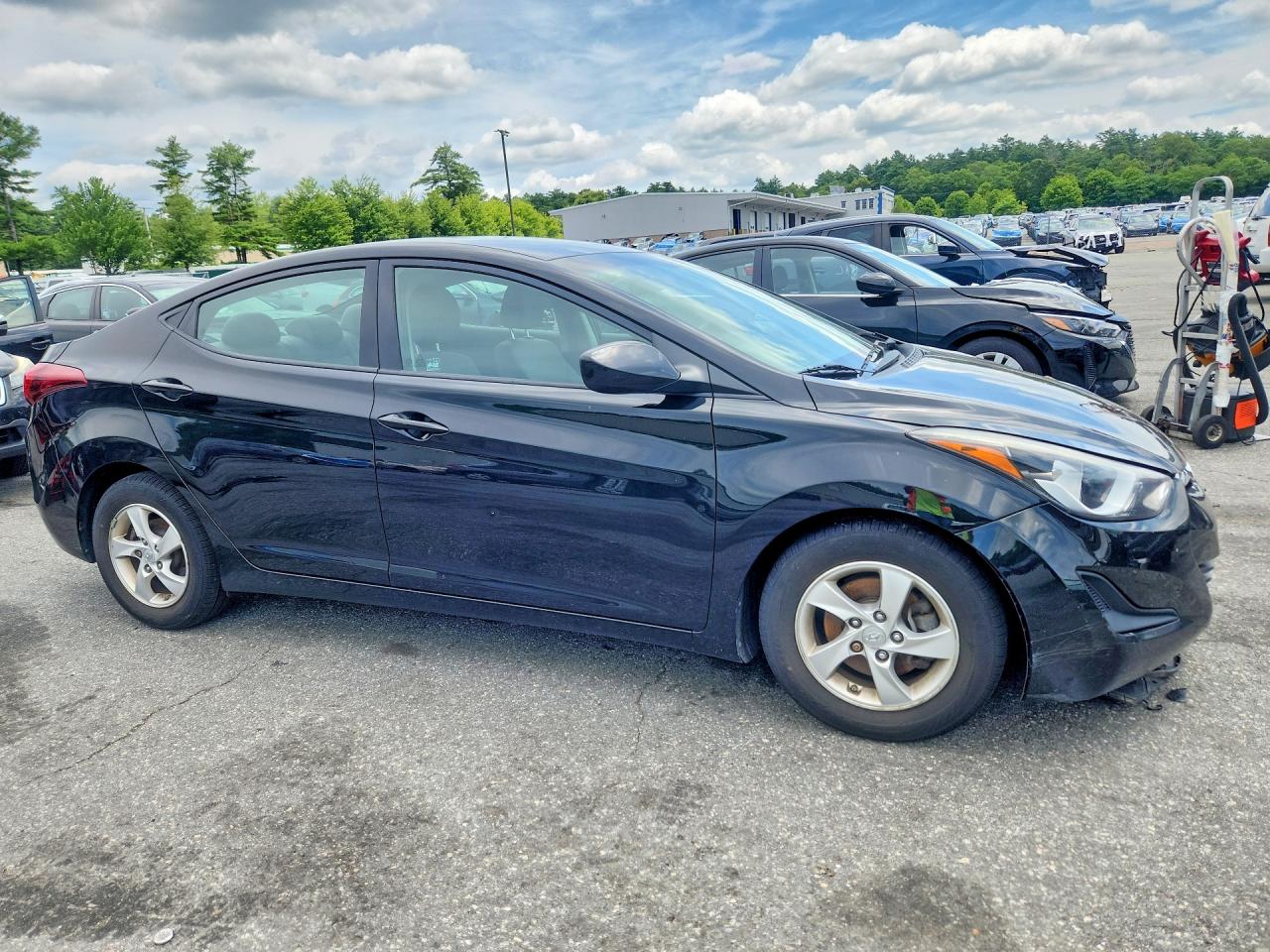 2014 Hyundai Elantra Se Black vin: 5NPDH4AE1EH546067