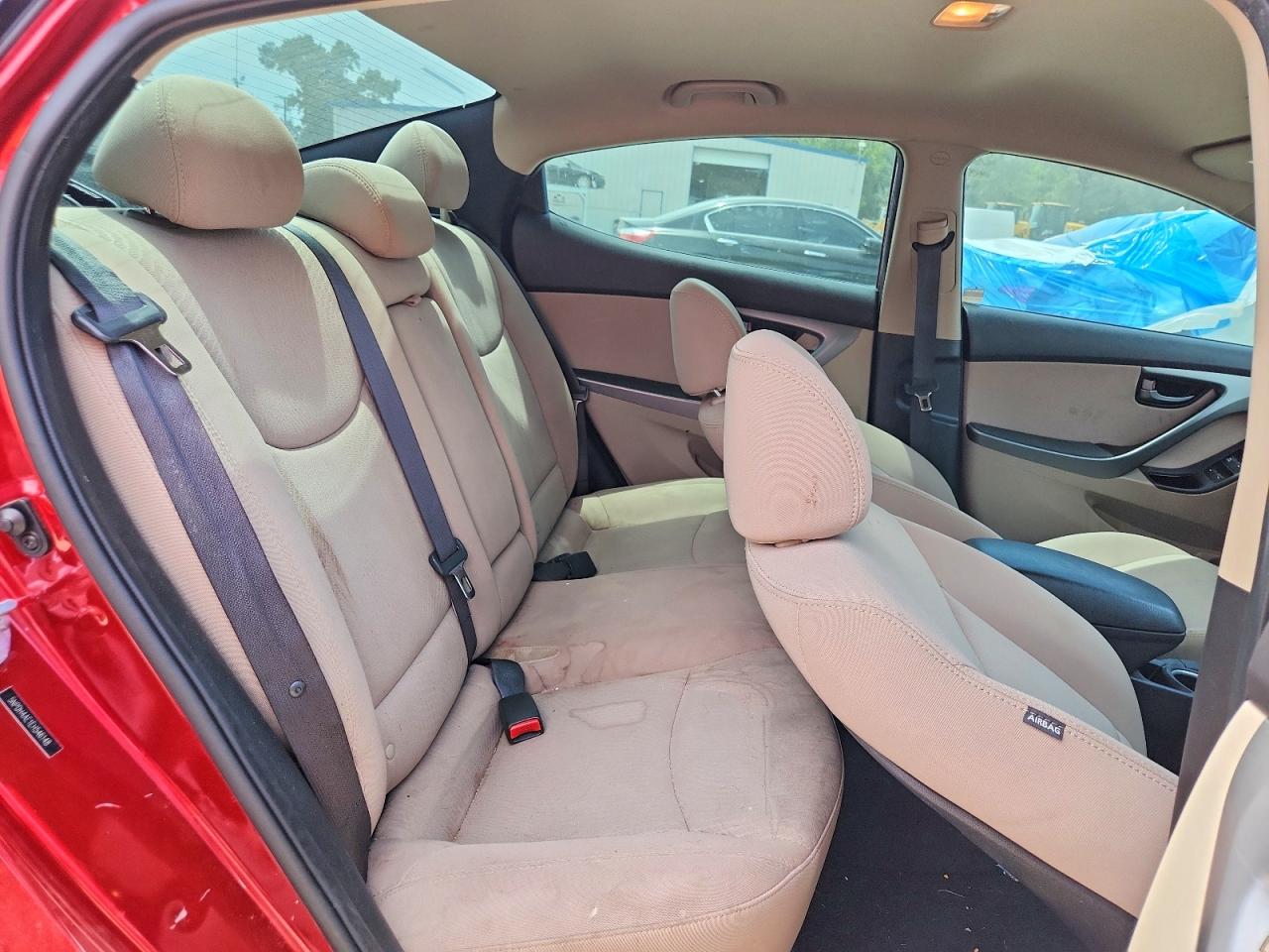 2014 Hyundai Elantra Se Burgundy vin: 5NPDH4AE1EH546148