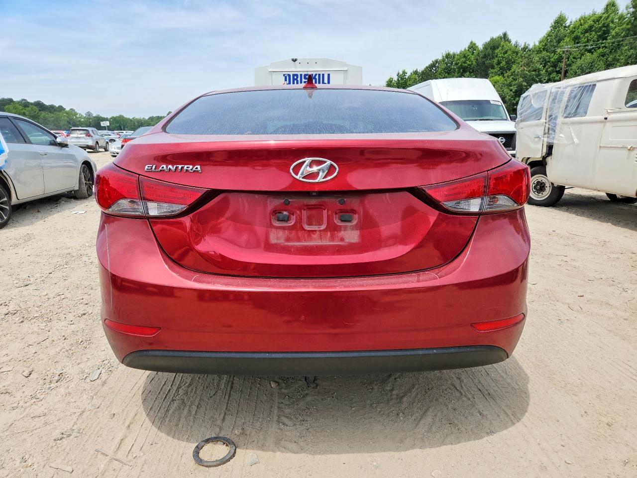 2014 Hyundai Elantra Se Burgundy vin: 5NPDH4AE1EH546148