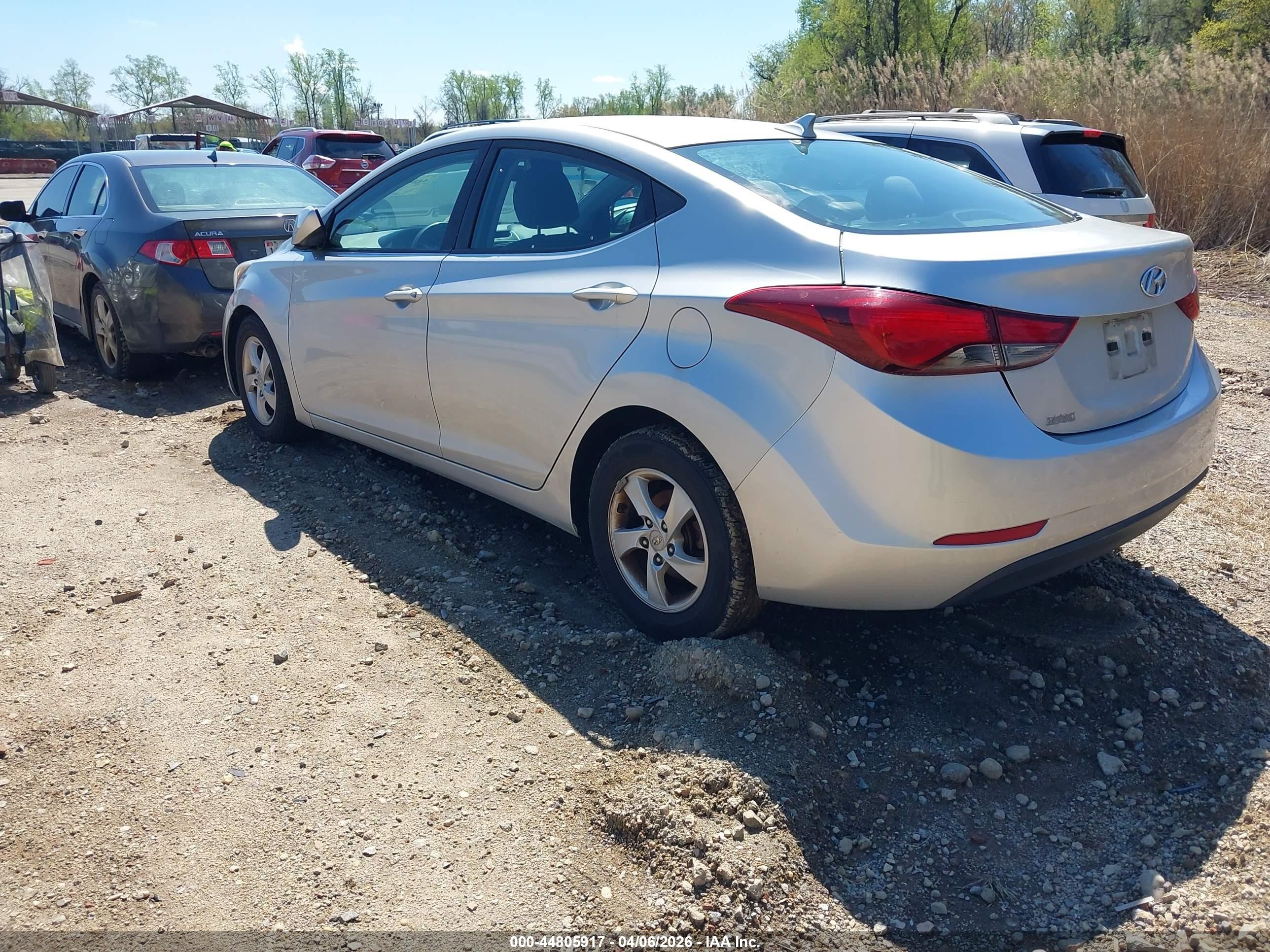 2015 Hyundai Elantra Se Silver vin: 5NPDH4AE1FH559113