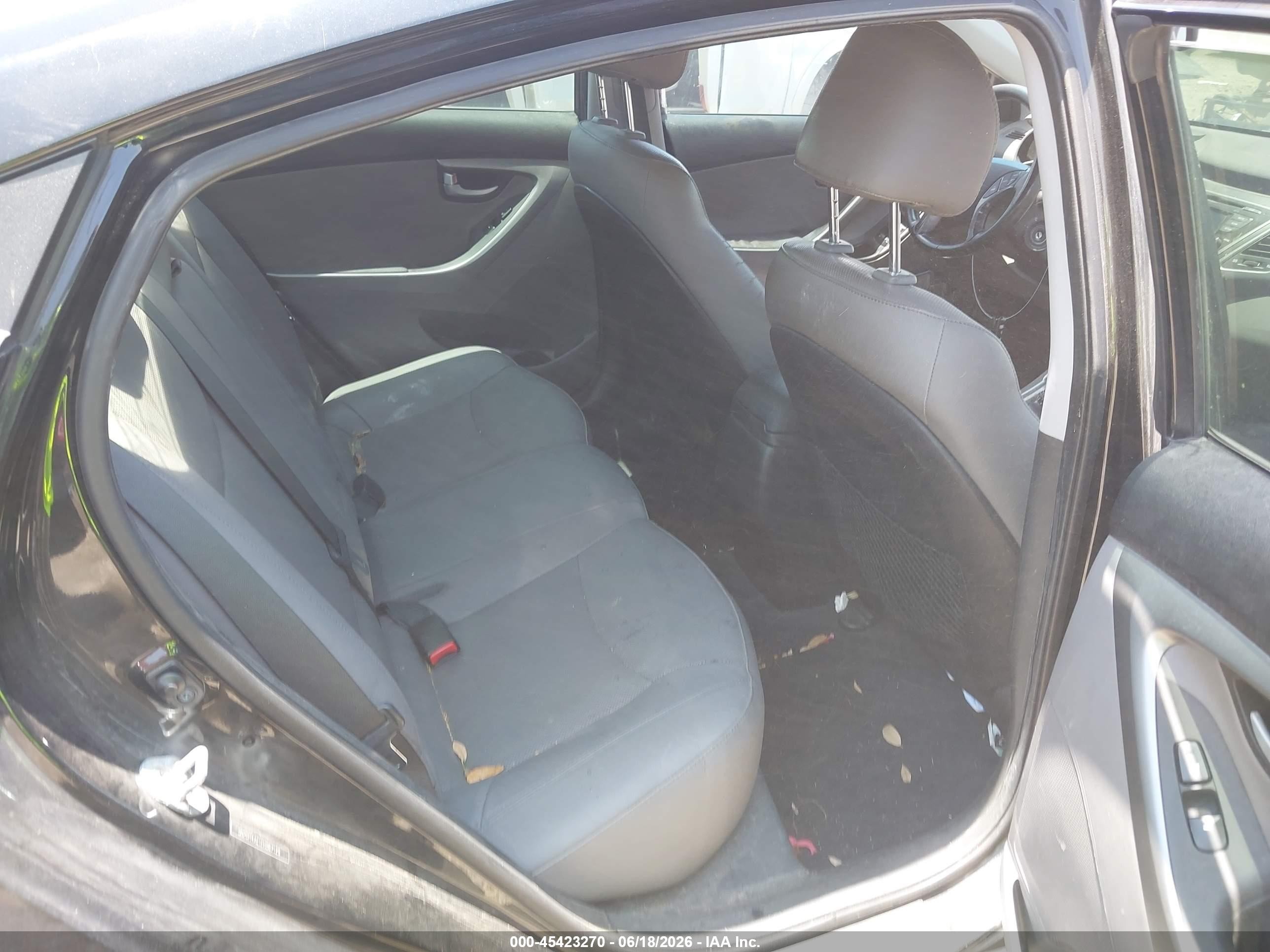 2015 Hyundai Elantra Limited Black vin: 5NPDH4AE1FH567129