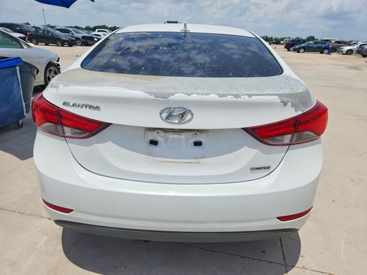 2015 Hyundai Elantra Limited Белый vin: 5NPDH4AE1FH567504