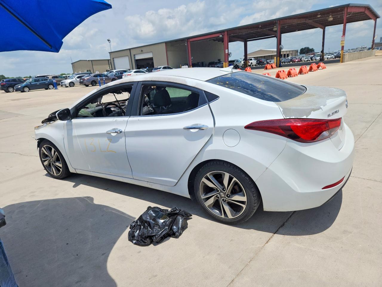 2015 Hyundai Elantra Limited Белый vin: 5NPDH4AE1FH567504