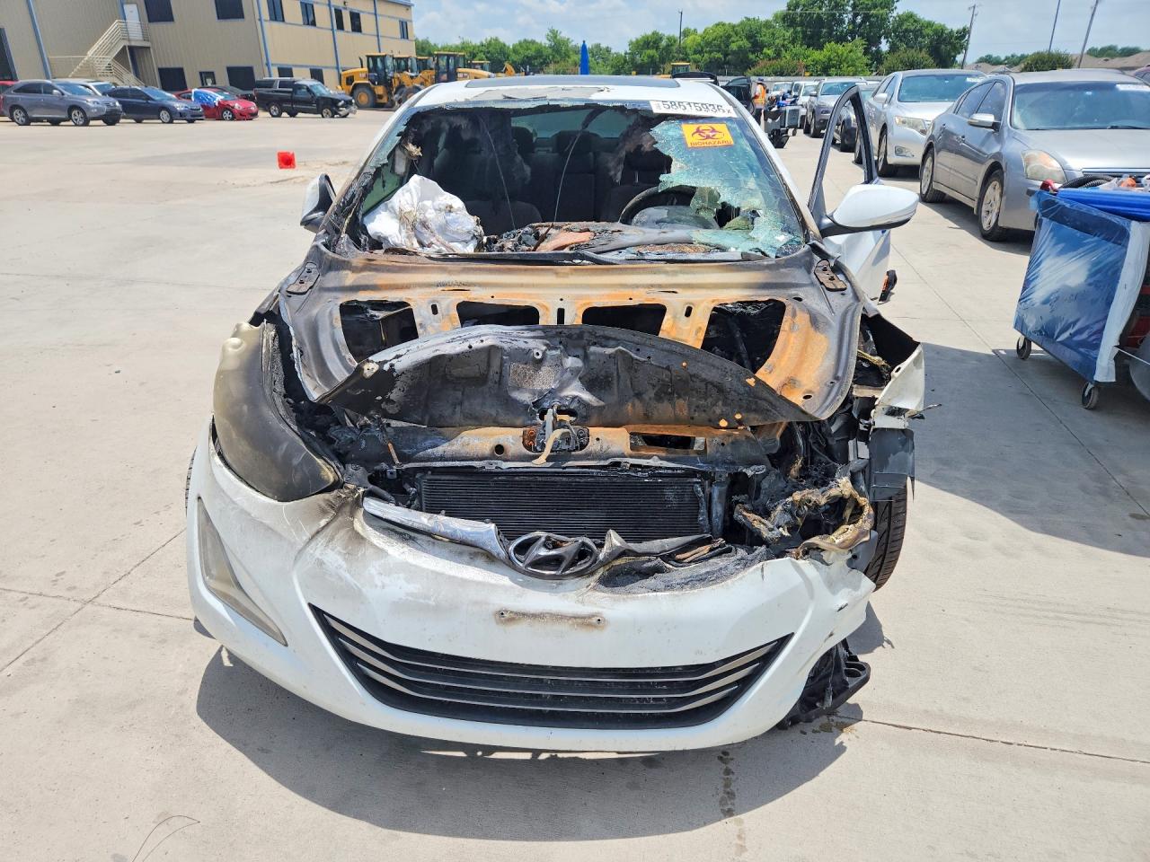 2015 Hyundai Elantra Limited Белый vin: 5NPDH4AE1FH567504