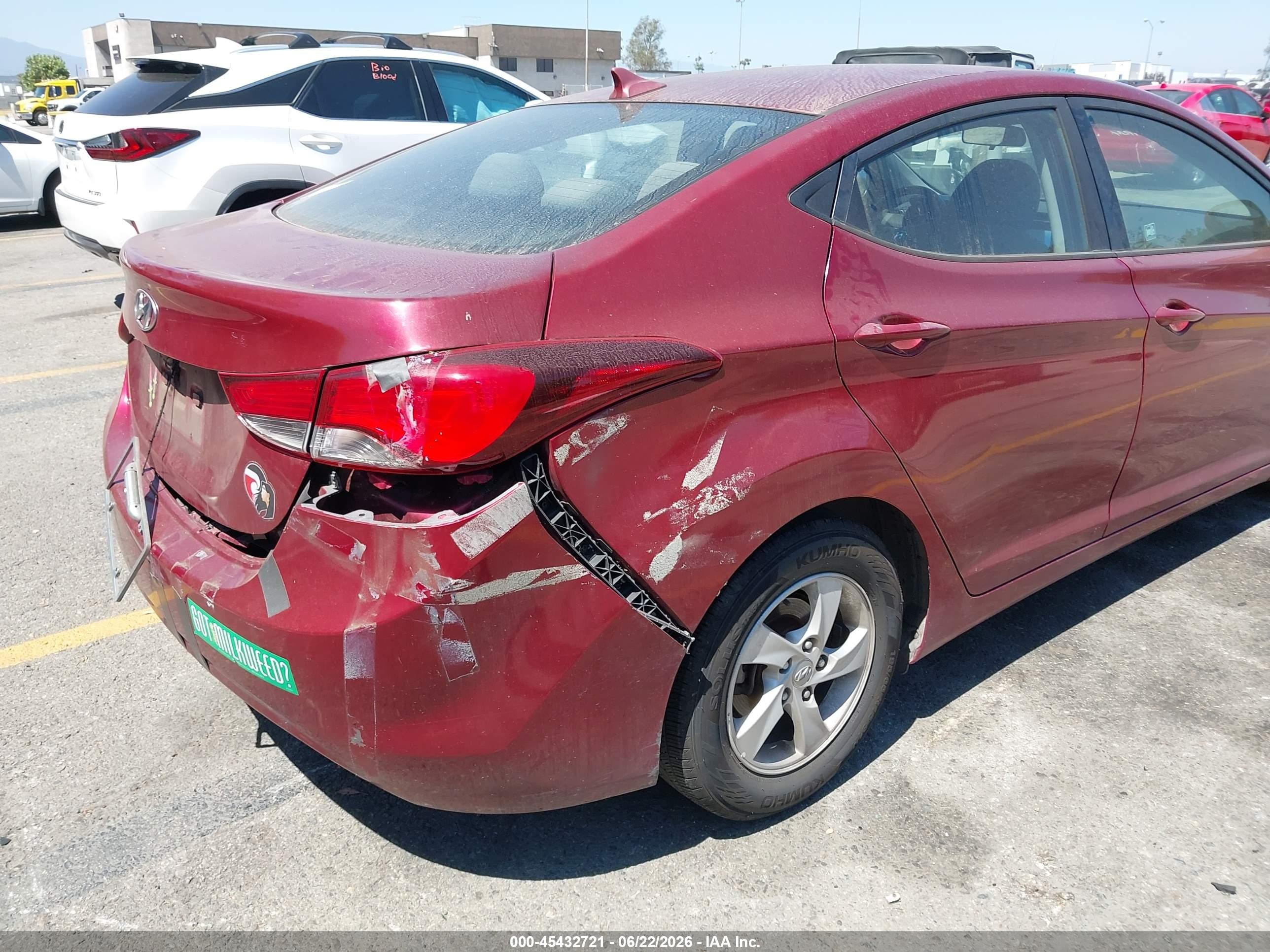 2015 Hyundai Elantra Se Красный vin: 5NPDH4AE1FH568958