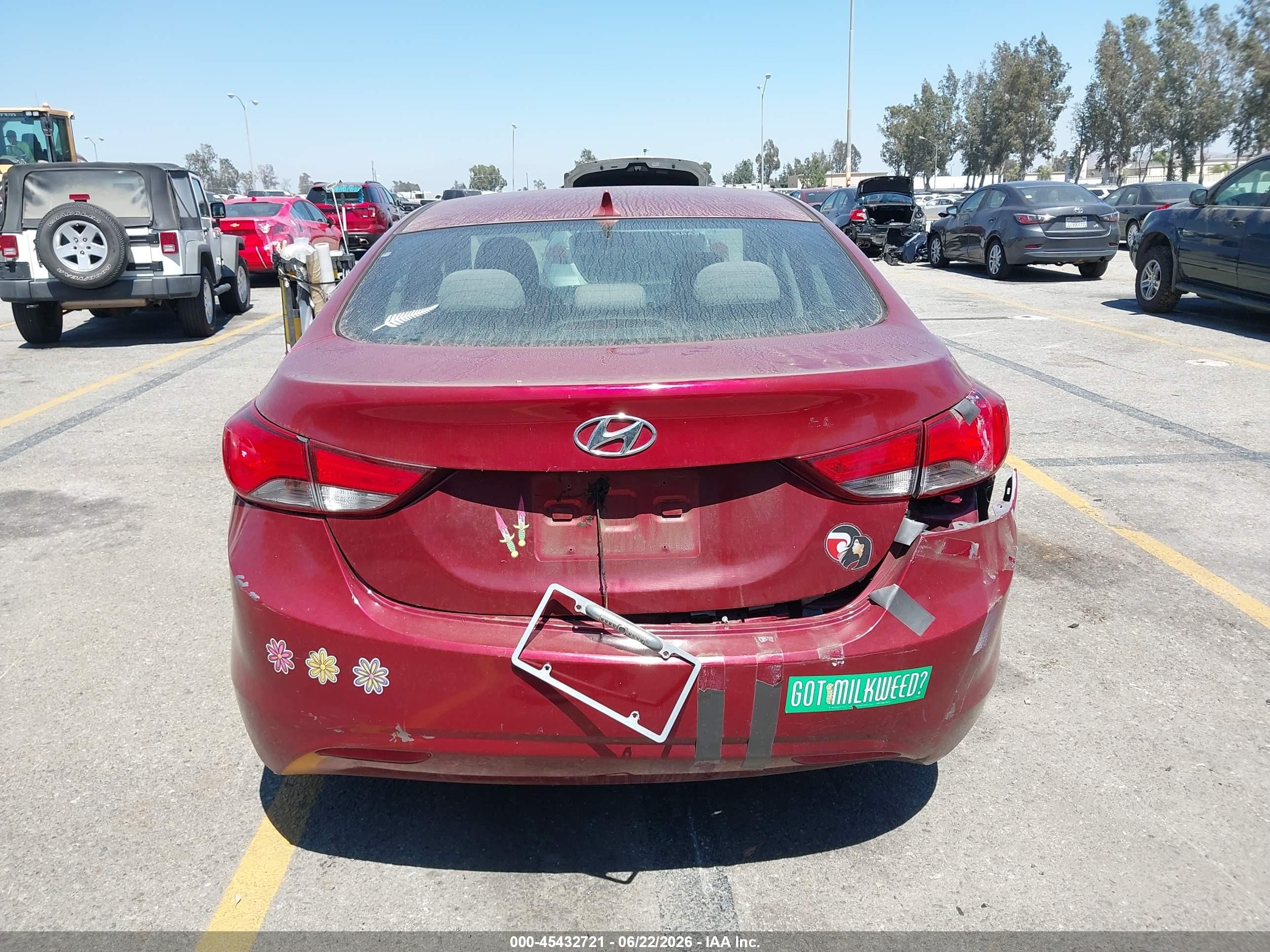 2015 Hyundai Elantra Se Красный vin: 5NPDH4AE1FH568958