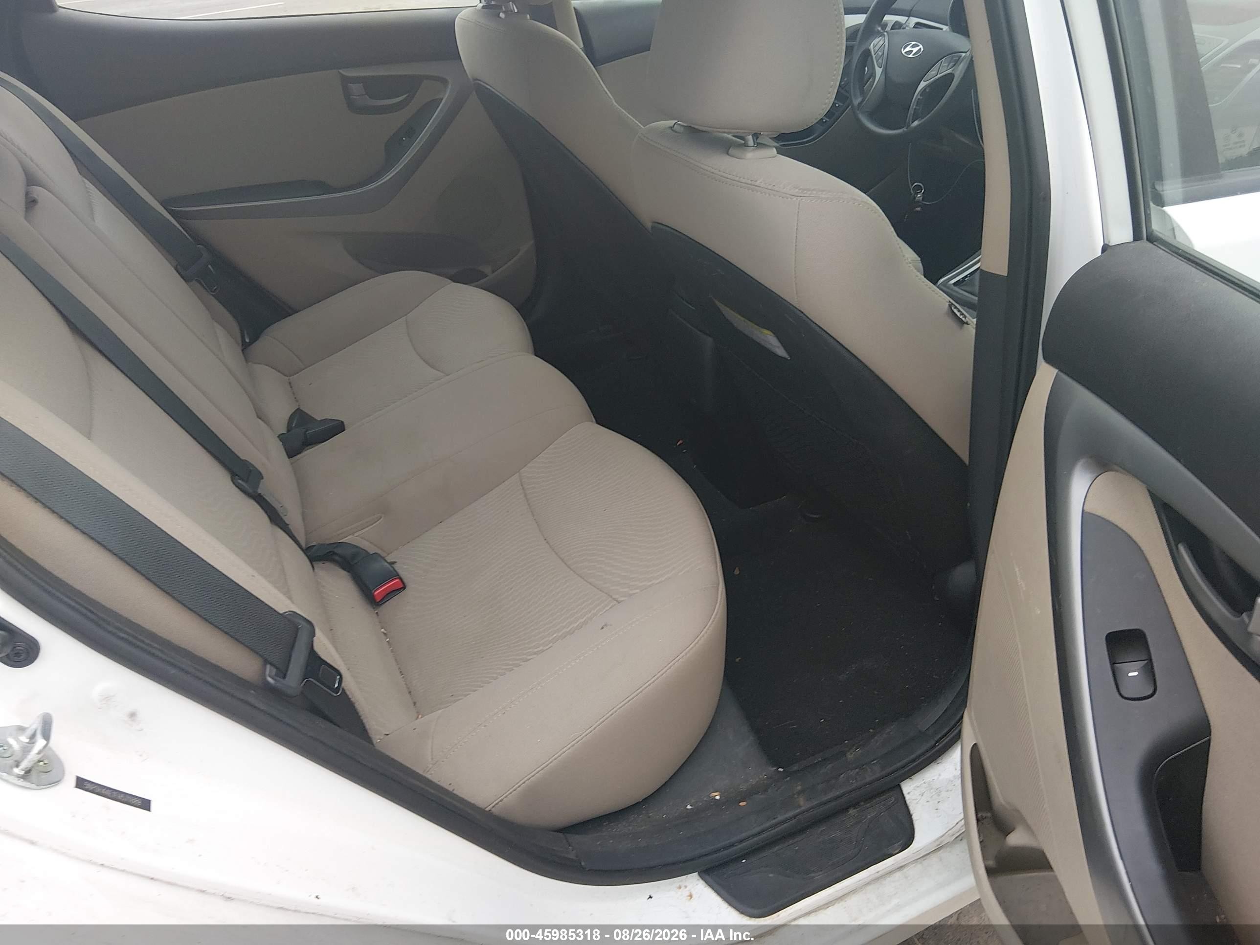 2015 Hyundai Elantra Se White vin: 5NPDH4AE1FH571889