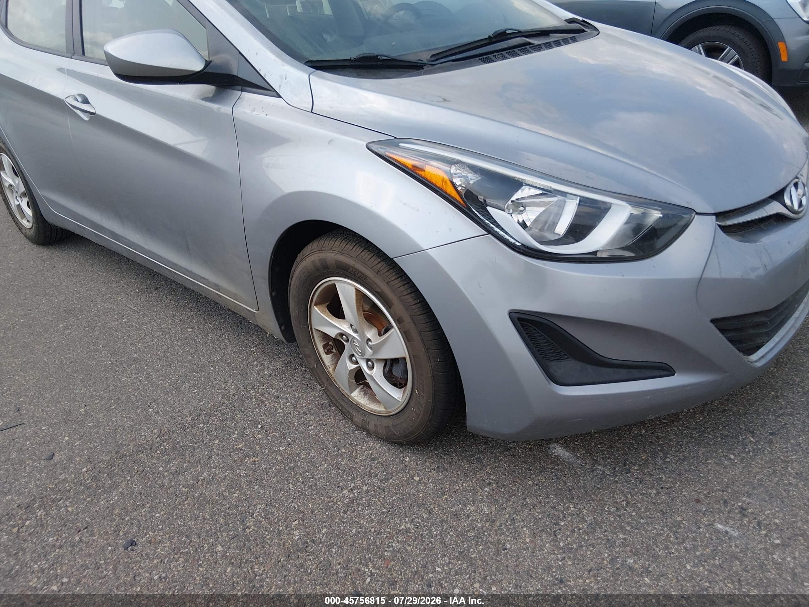 2015 Hyundai Elantra Se Silver vin: 5NPDH4AE1FH579412