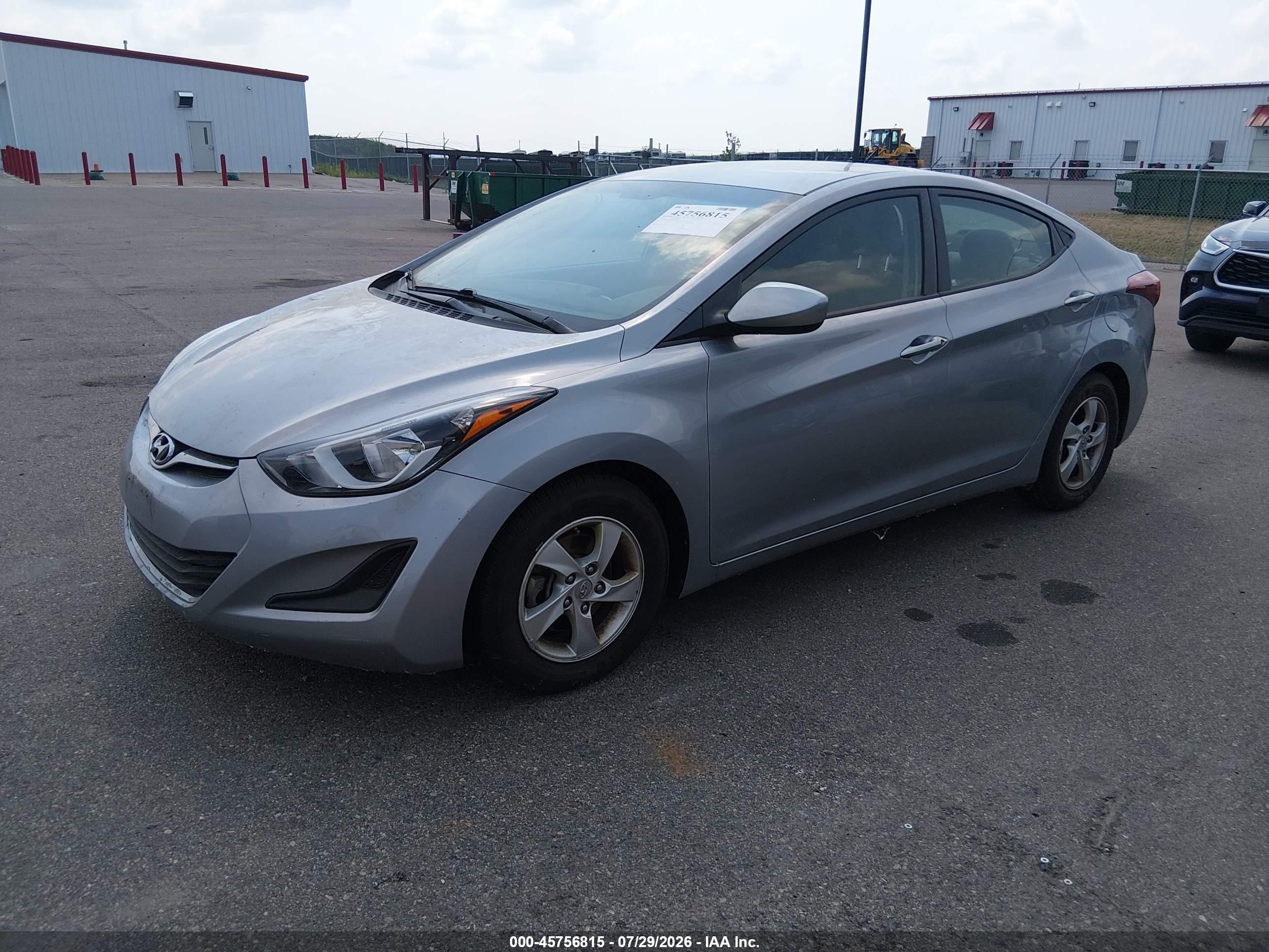 2015 Hyundai Elantra Se Silver vin: 5NPDH4AE1FH579412