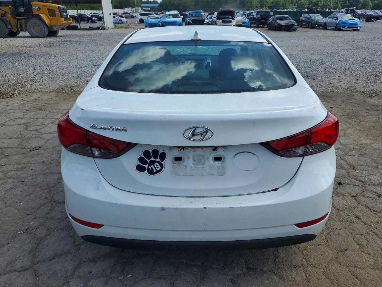 2015 Hyundai Elantra Se White vin: 5NPDH4AE1FH584027