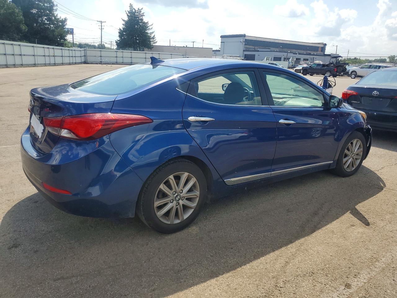 2015 Hyundai Elantra Se Синий vin: 5NPDH4AE1FH584903