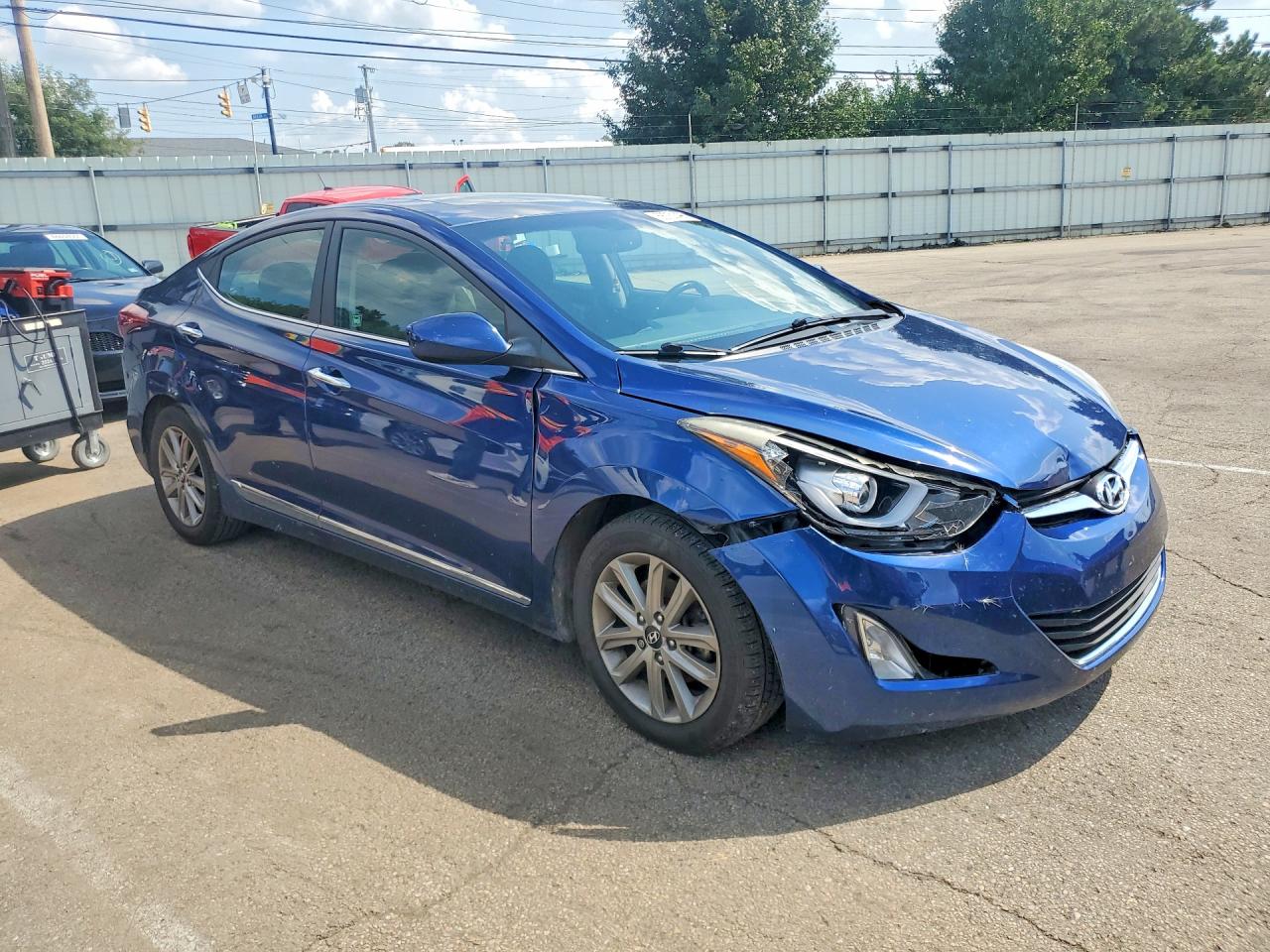 2015 Hyundai Elantra Se Синий vin: 5NPDH4AE1FH584903