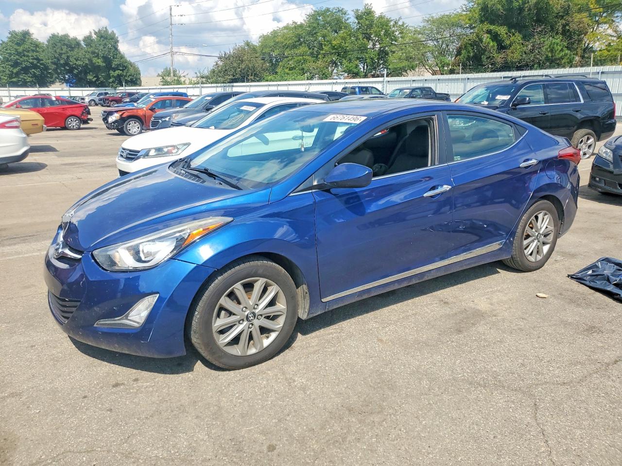 2015 Hyundai Elantra Se Blue vin: 5NPDH4AE1FH584903