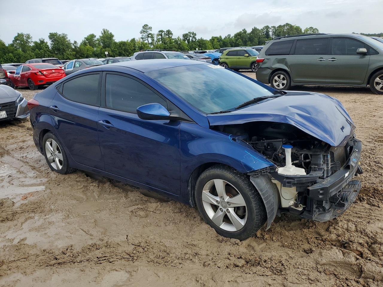2015 Hyundai Elantra Se Blue vin: 5NPDH4AE1FH585338