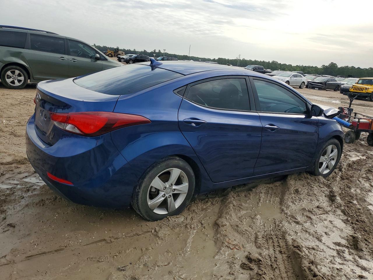 2015 Hyundai Elantra Se Blue vin: 5NPDH4AE1FH585338