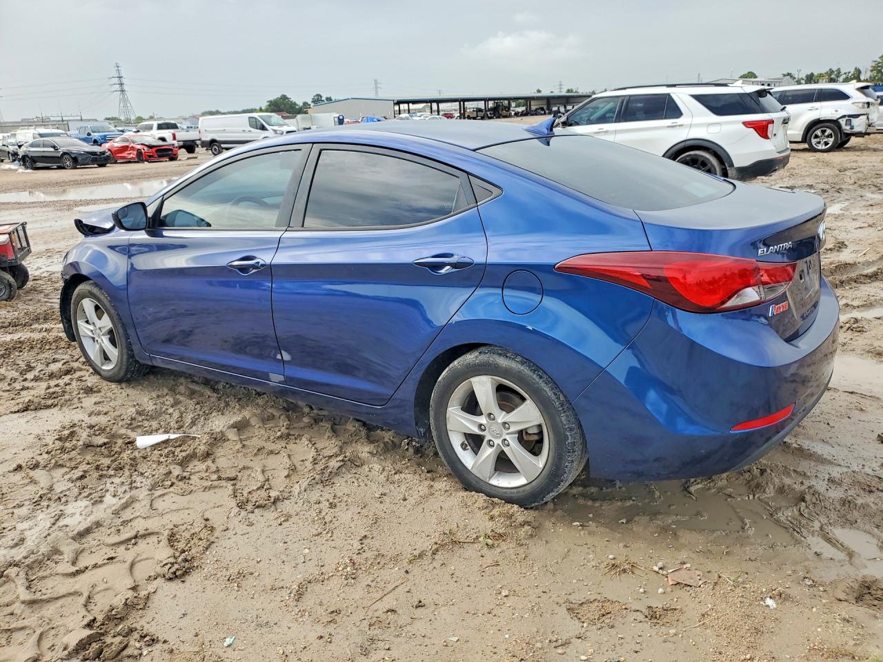 2015 Hyundai Elantra Se Blue vin: 5NPDH4AE1FH585338